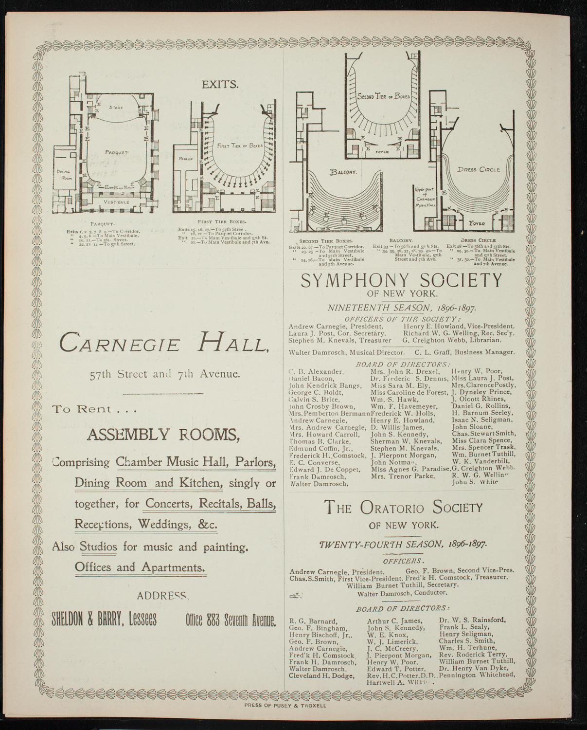 Victor Herbert and His 22nd Regiment Band, March 7, 1897, program page 8