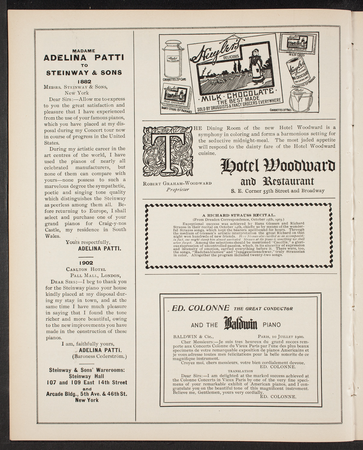 Oratorio Society of New York, November 19, 1903, program page 4