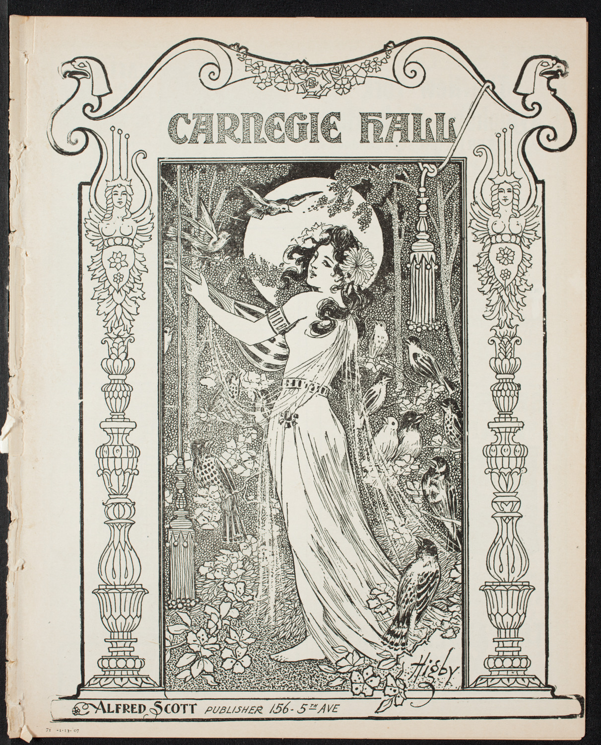 Josef Lhévinne, Piano, January 13, 1907, program page 1