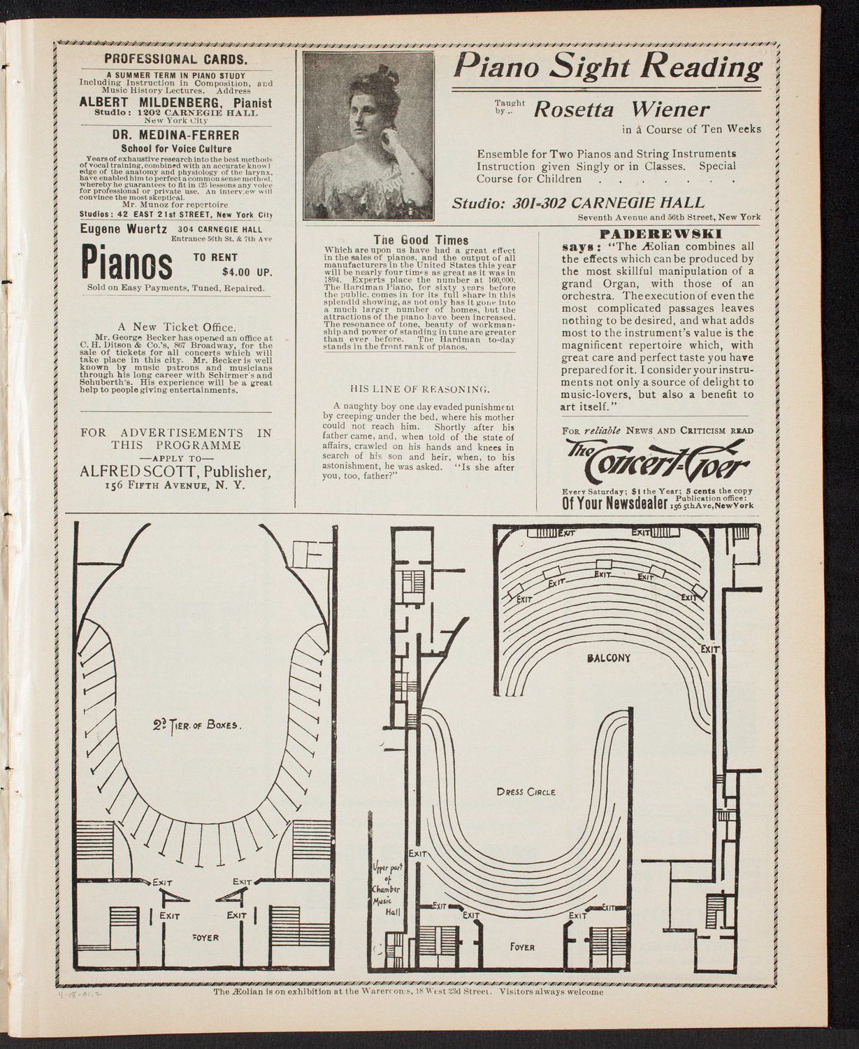 Meeting: Mass Meeting of the Democrats of New York, April 18, 1901, program page 3