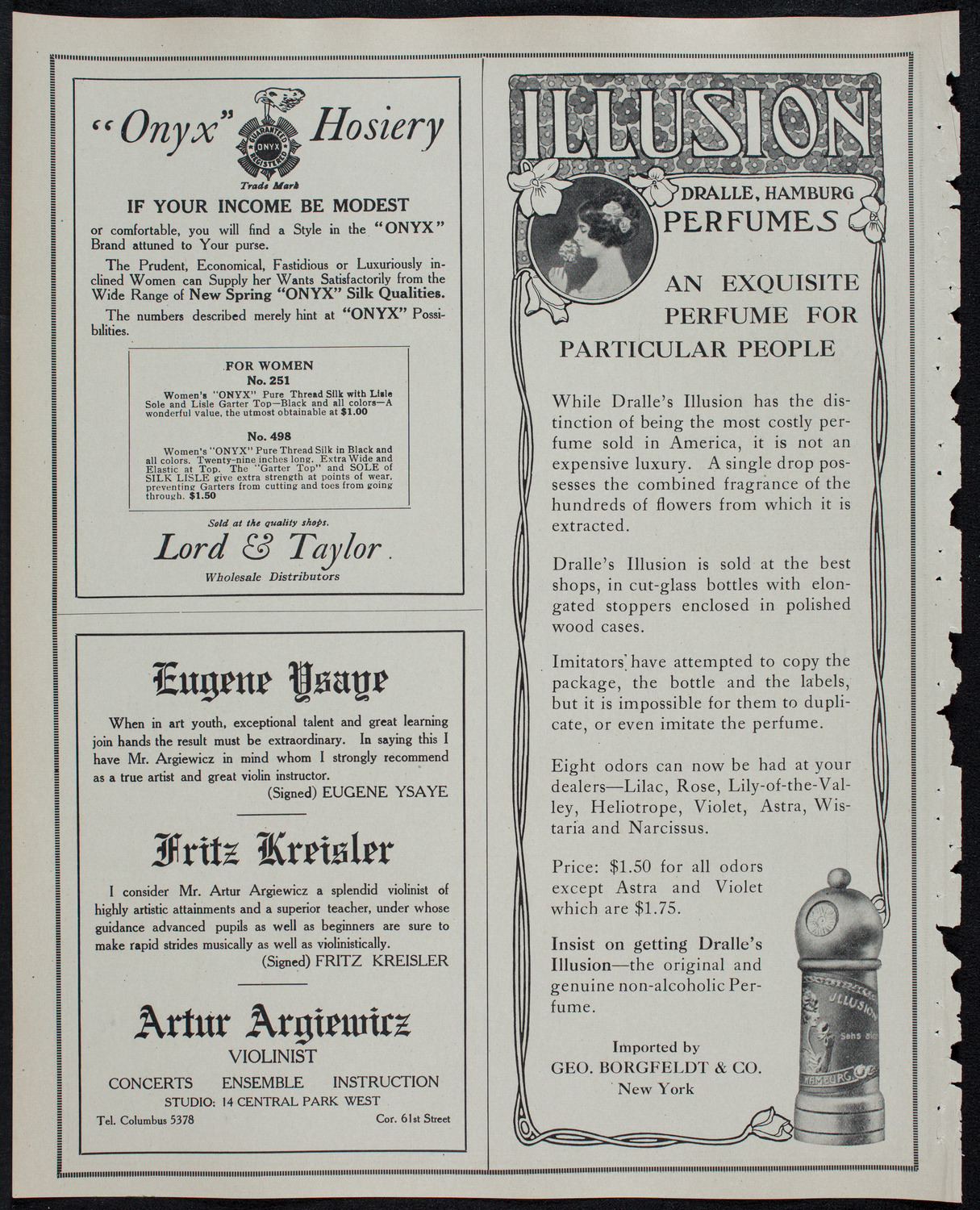 New York Philharmonic, January 17, 1913, program page 8