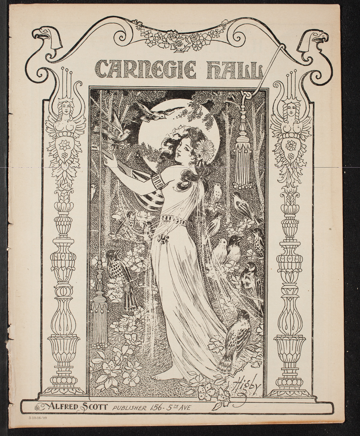 Ludwig Wüllner, October 16, 1909, program page 1
