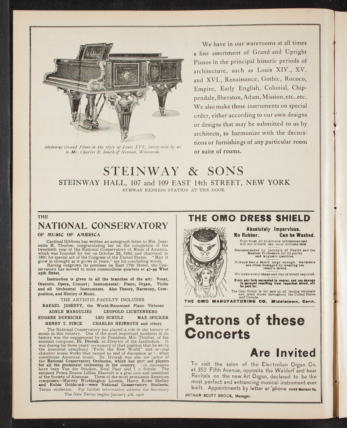 New York Philharmonic, December 16, 1905, program page 4