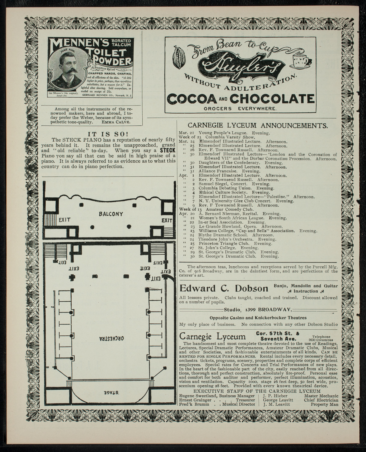 Miss Spence's School Society: Annual Entertainment ot Benefit A Class for Crippled Children, March 20, 1903, program page 4