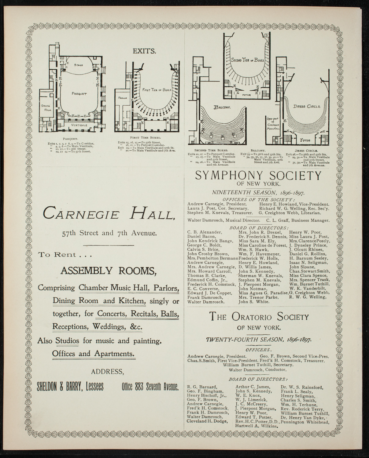 Teresa Carreño, Piano, January 21, 1897, program page 8