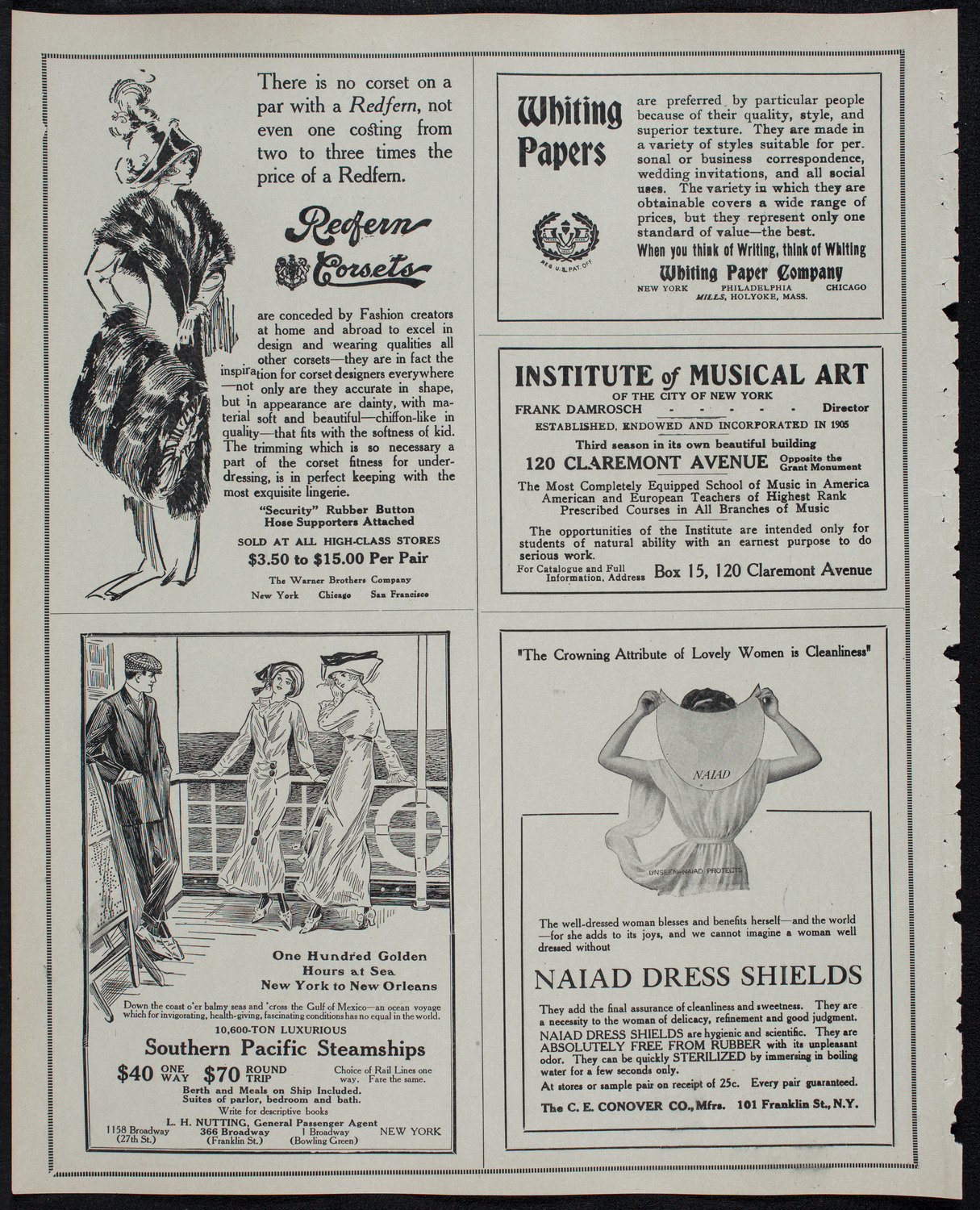 New York Philharmonic, January 16, 1913, program page 2