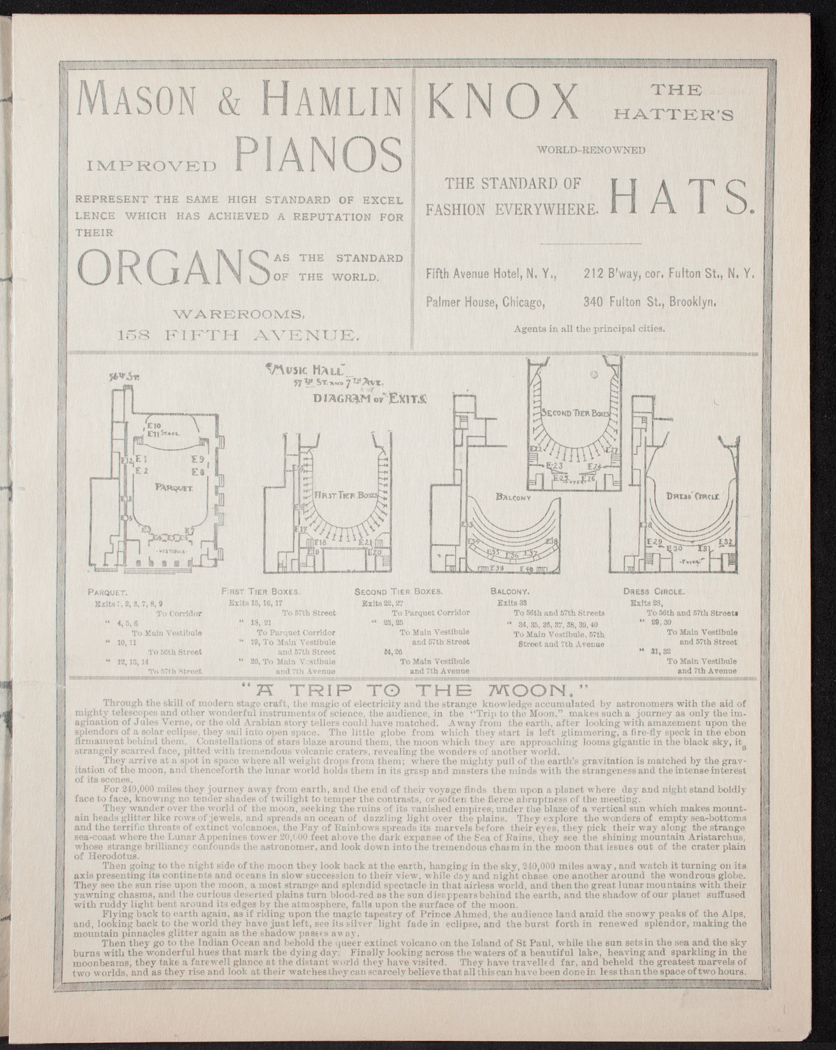 Ignacy Jan Paderewski, Piano, April 29, 1893, program page 3