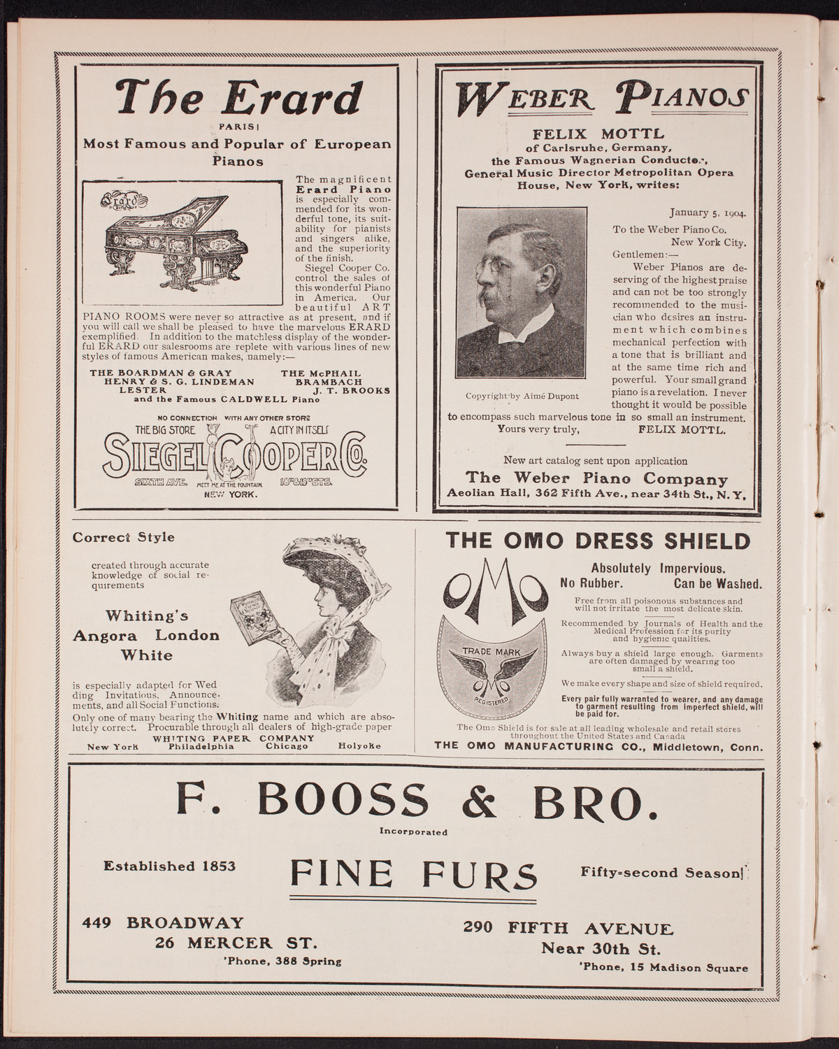 New York Philharmonic, December 16, 1904, program page 6