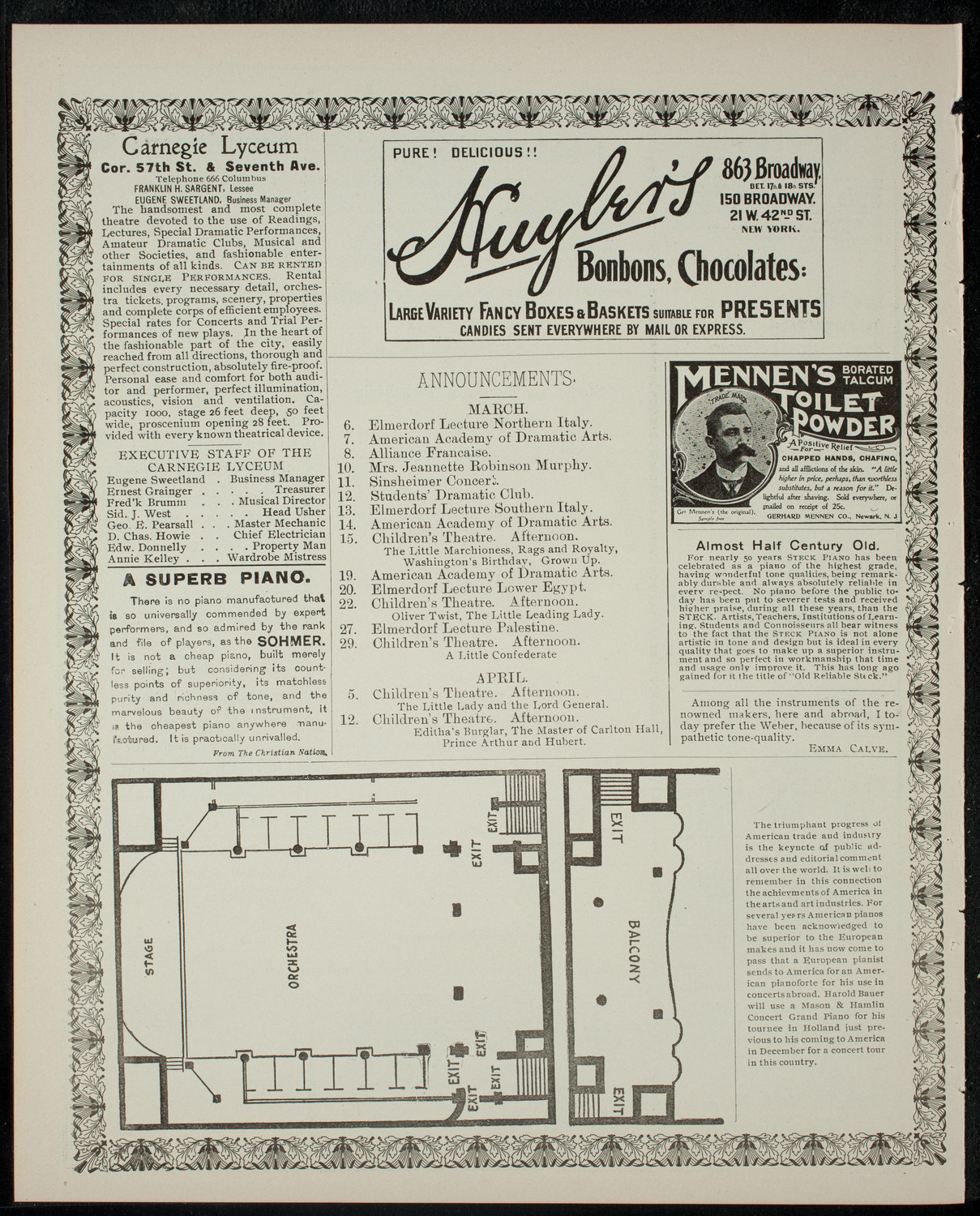 Polk Miller In Story and Song -- "The Old Southern Plantation Negro", March 3, 1902, program page 4