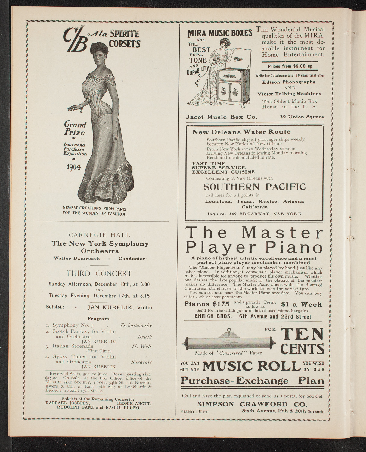 Boston Symphony Orchestra, December 7, 1905, program page 8