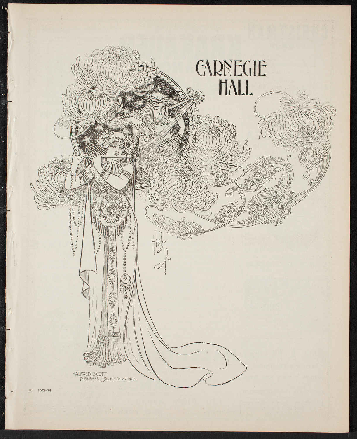 Oratorio Society of New York, December 27, 1901, program page 1