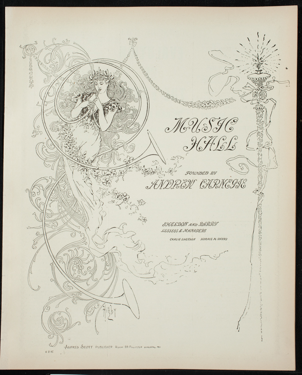 New York Symphony Orchestra, April 2, 1897, program page 1