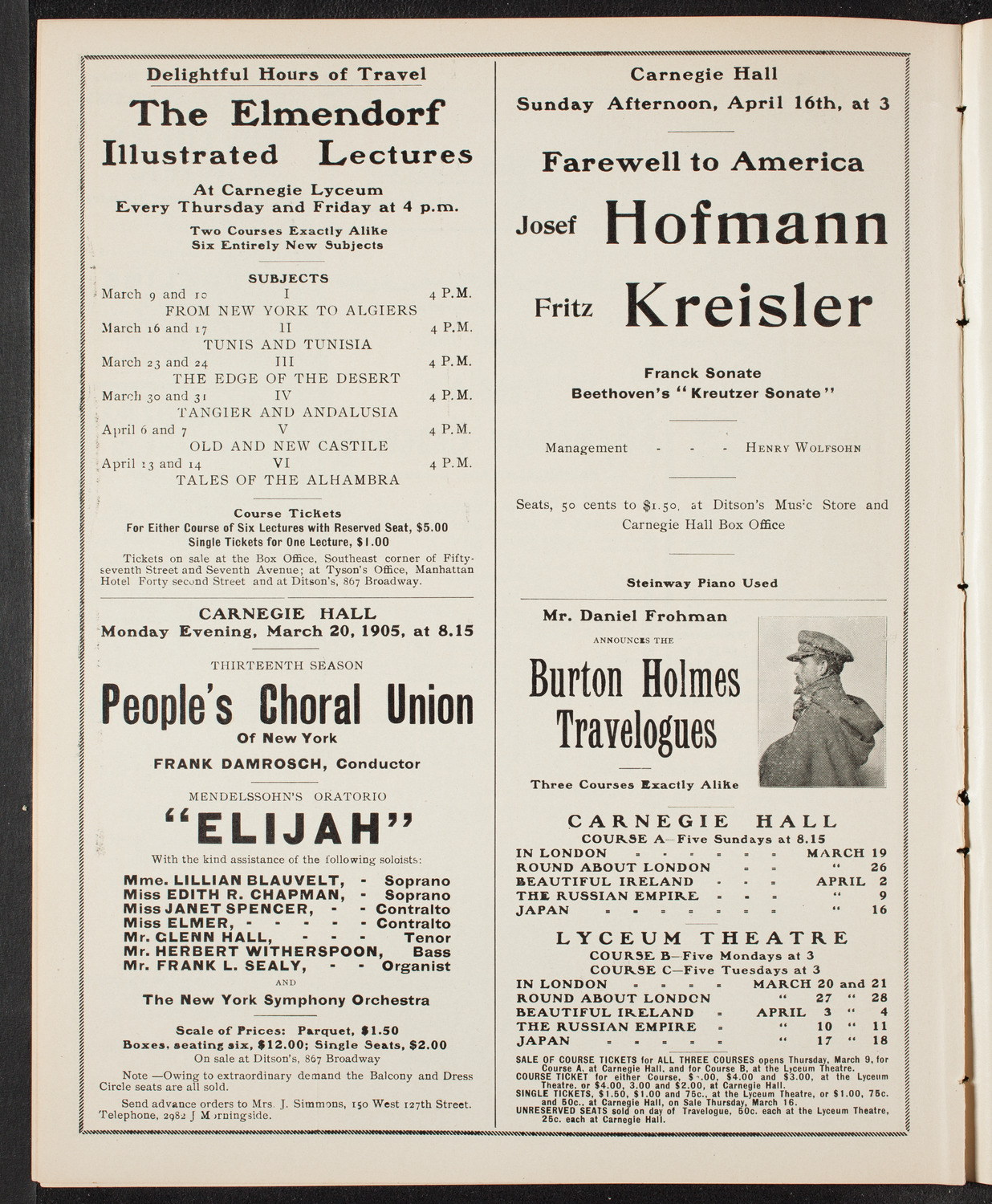 Symphony Concert for Young People, March 11, 1905, program page 10