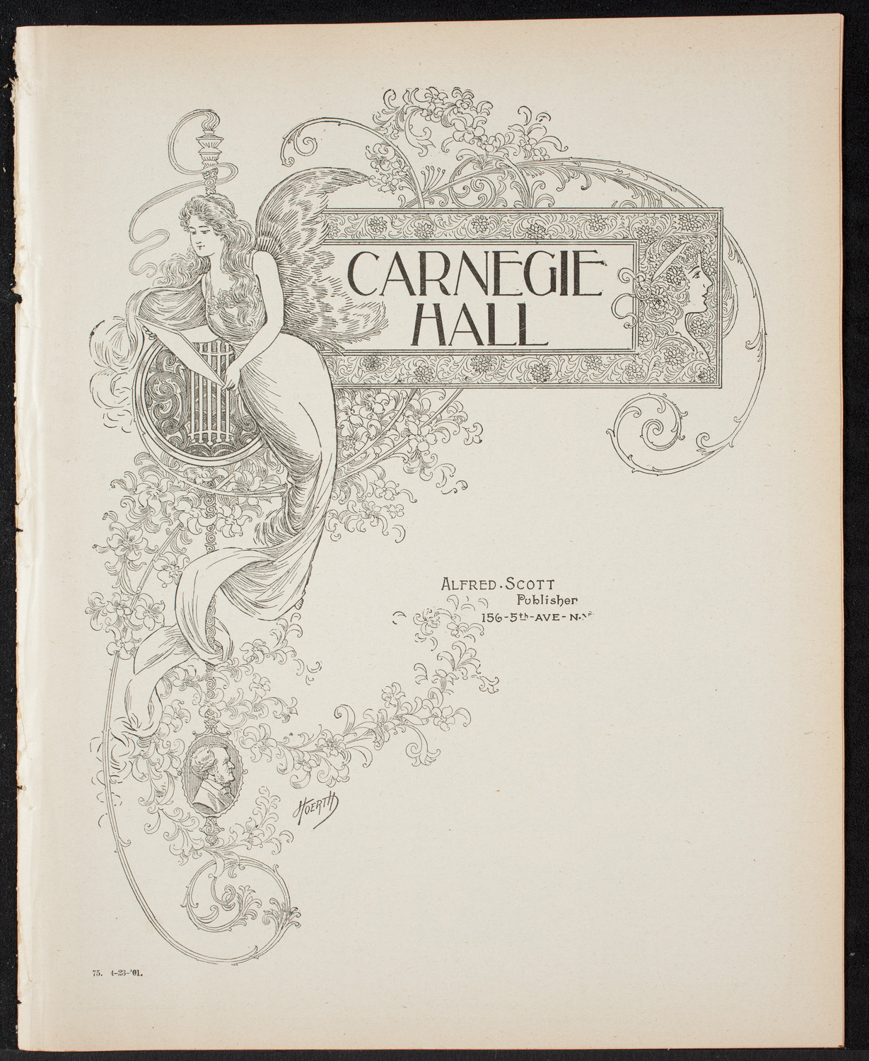 New York Banks' Glee Club, April 23, 1901, program page 1