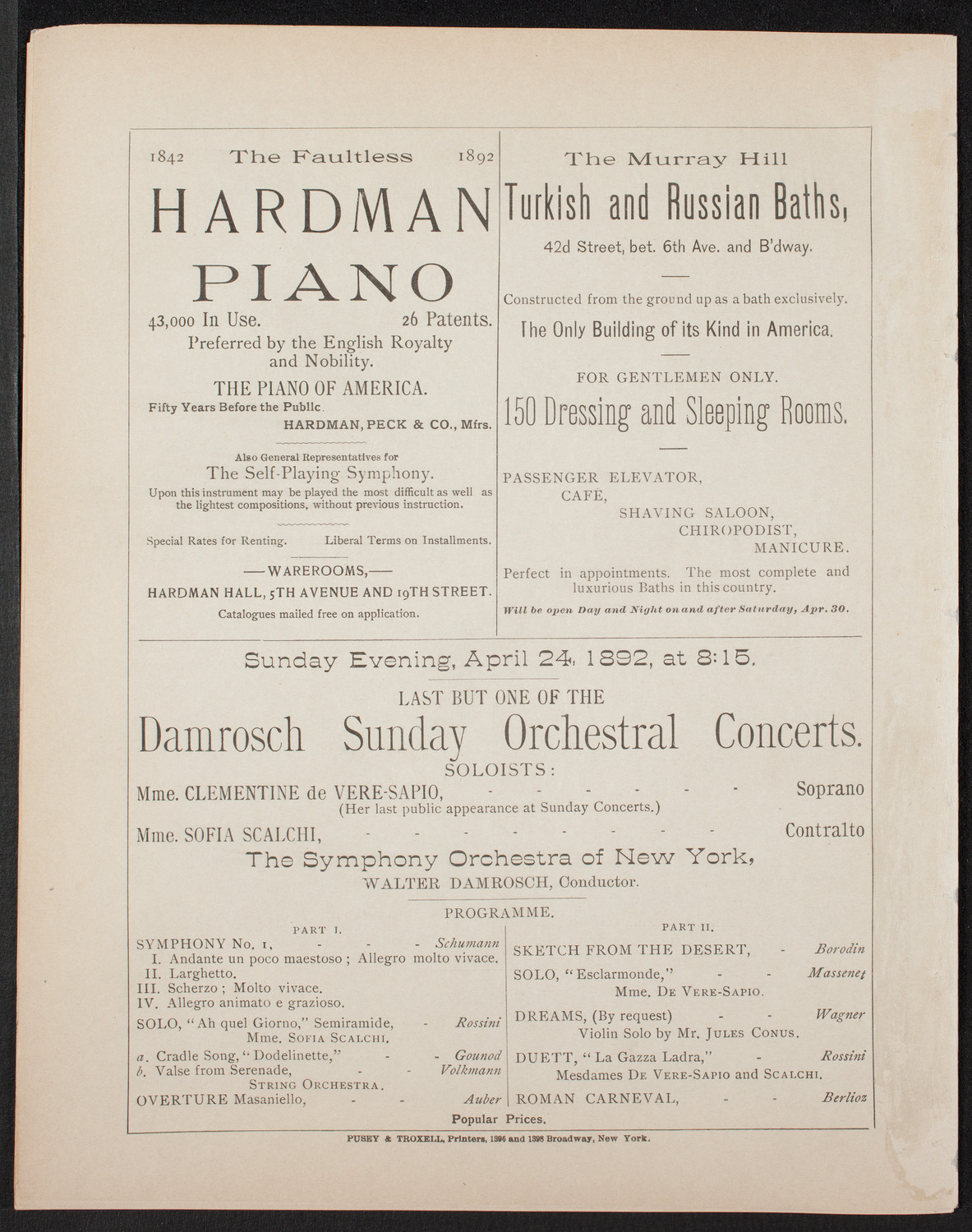 Anna Luella Kelly, April 22, 1892, program page 12