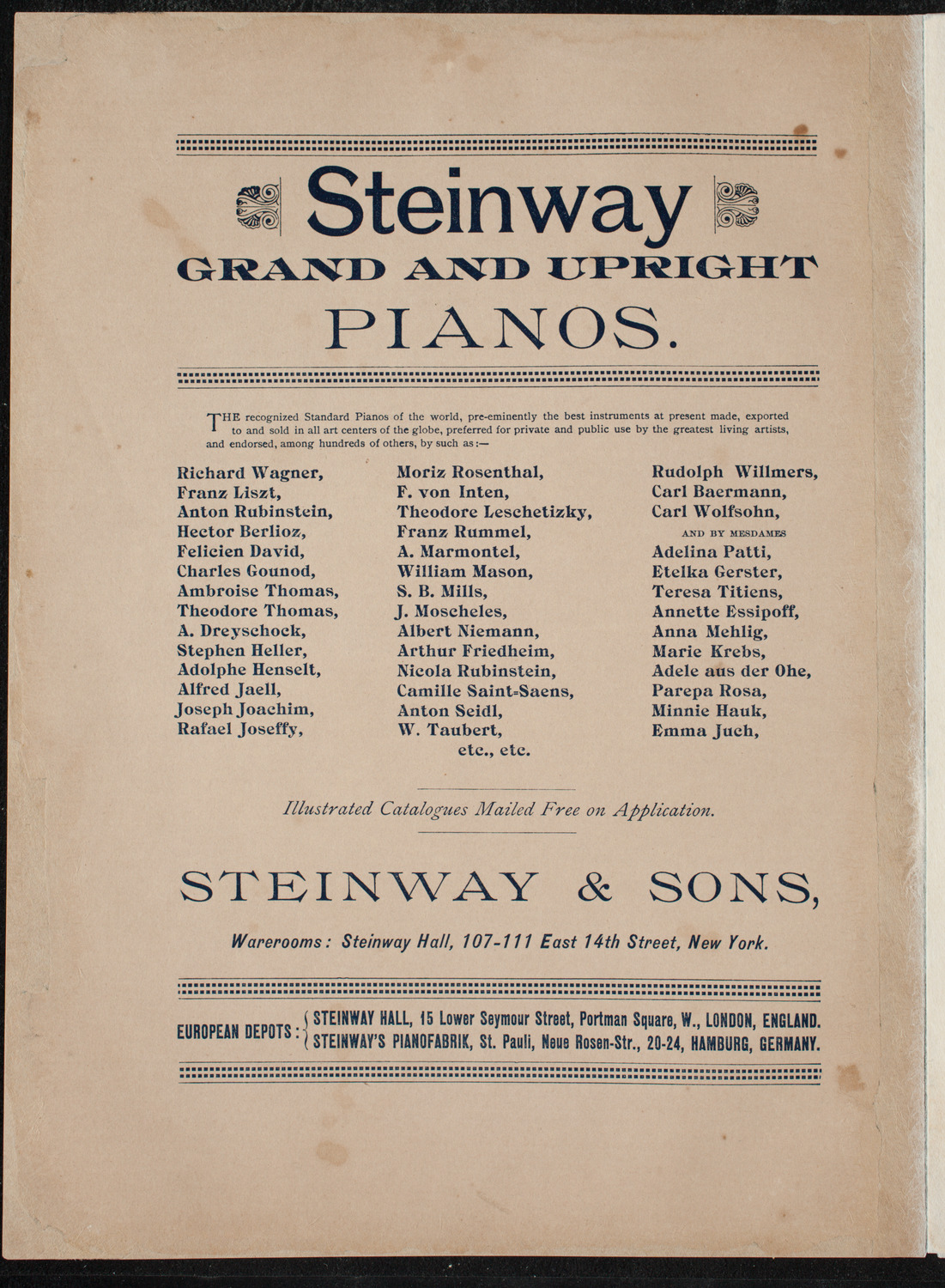 Opening Week Music Festival: Opening Night of Carnegie Hall, May 5, 1891, program notes page 2