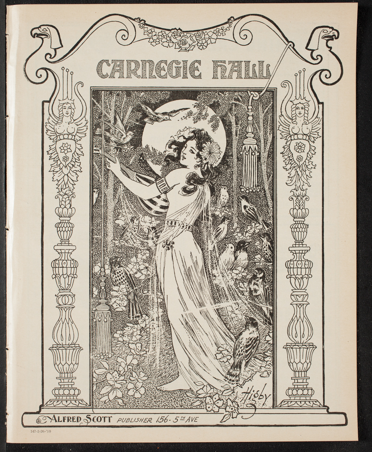 Boston Symphony Orchestra, March 26, 1910, program page 1