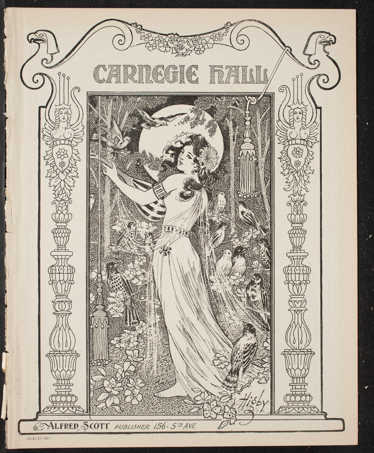 Elmendorf Lecture: At the Gates of the East, November 21, 1909, program page 1