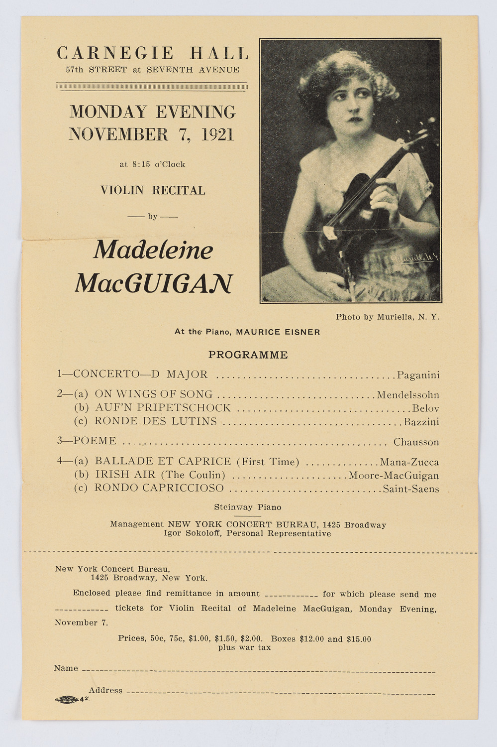 Madeleine MacGuigan, November 7, 1921