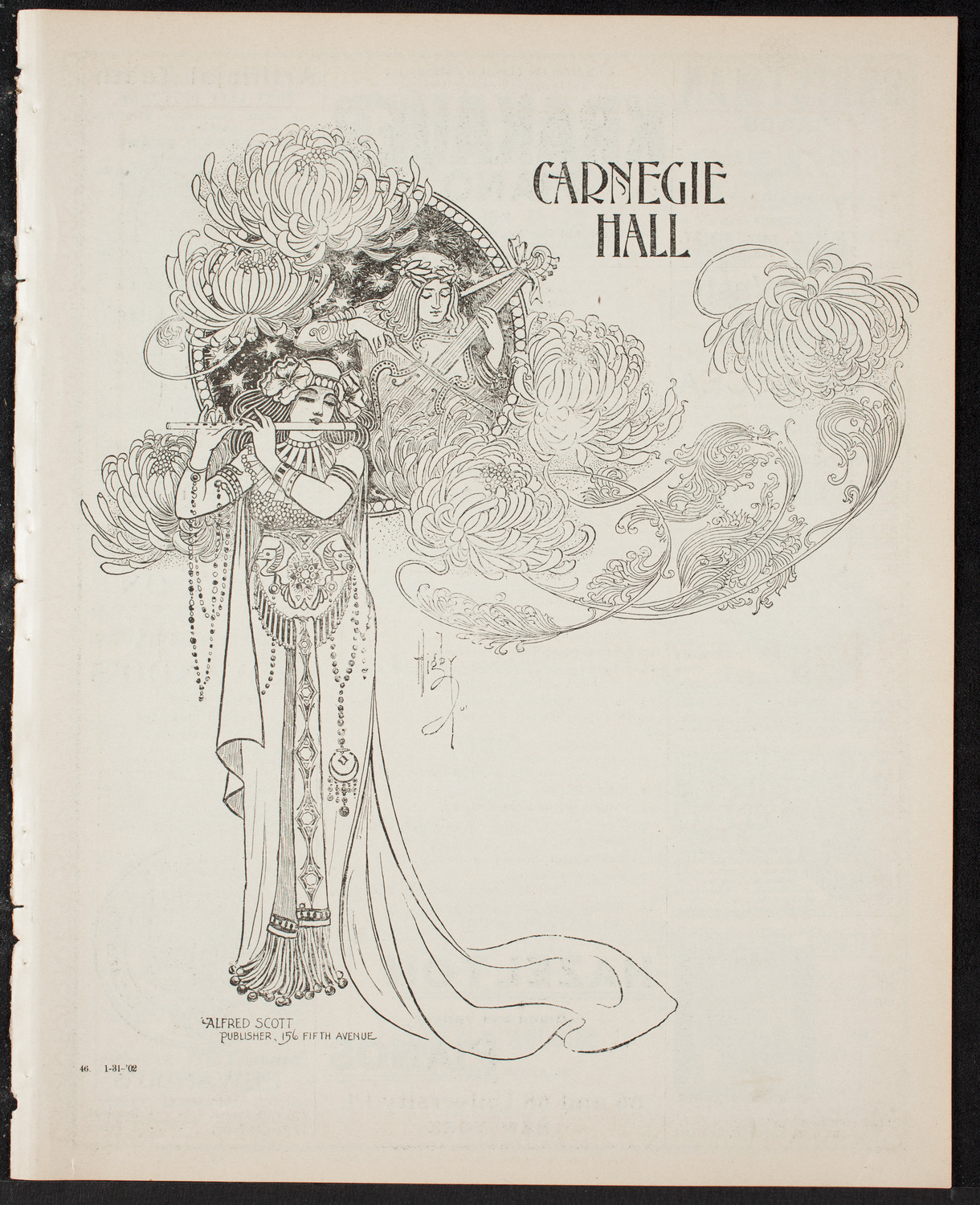 New York Philharmonic, January 31, 1902, program page 1