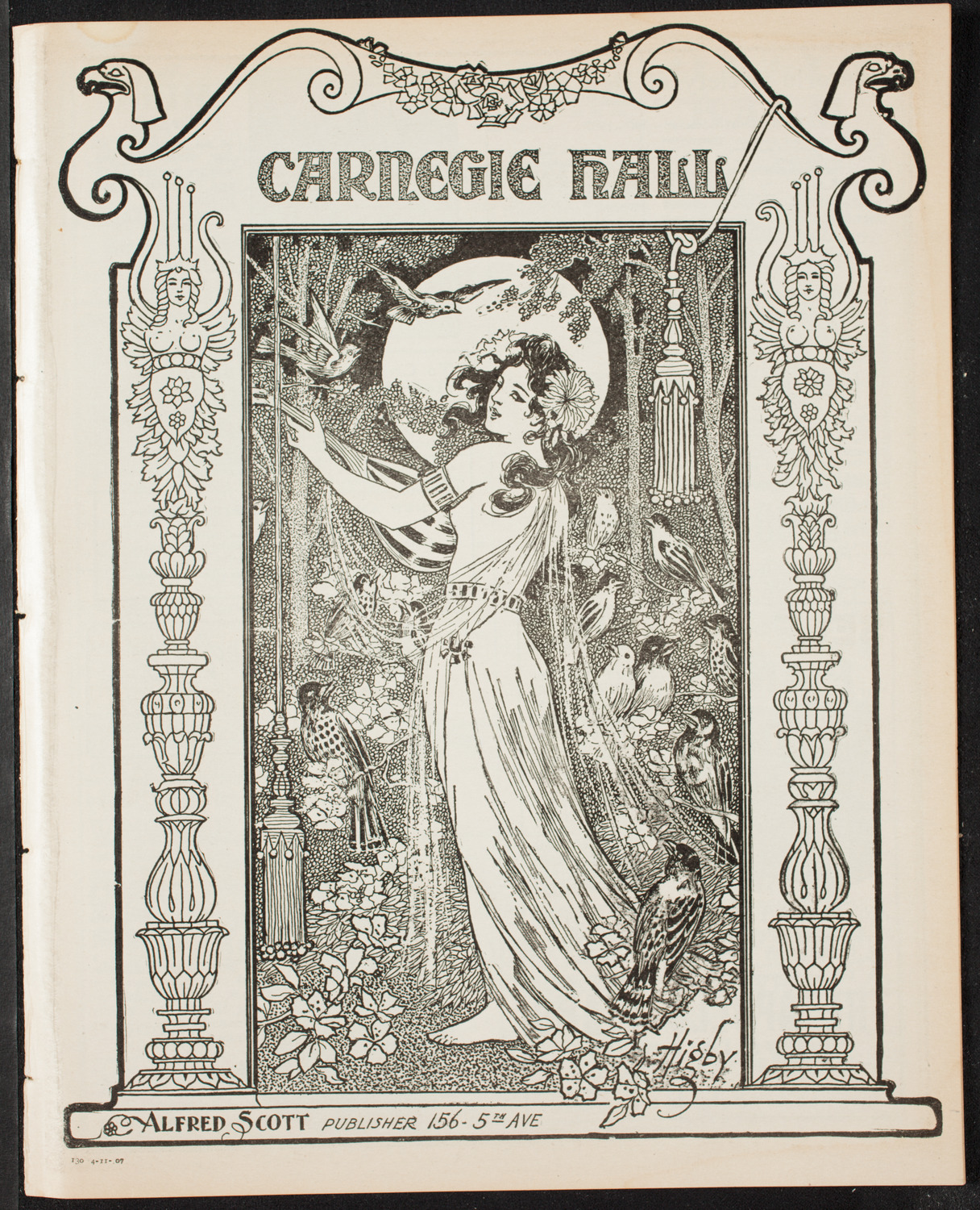 New York Banks' Glee Club, April 11, 1907, program page 1