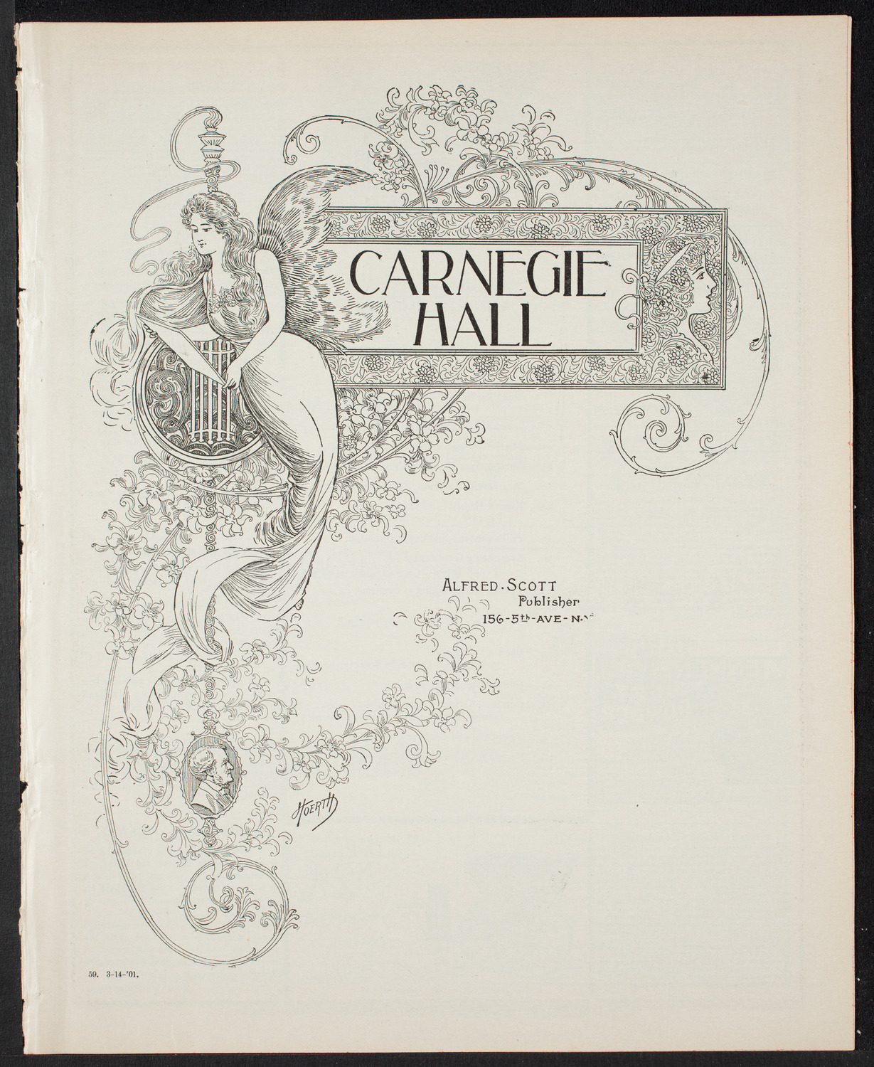 Musical Art Society of New York, March 14, 1901, program page 1