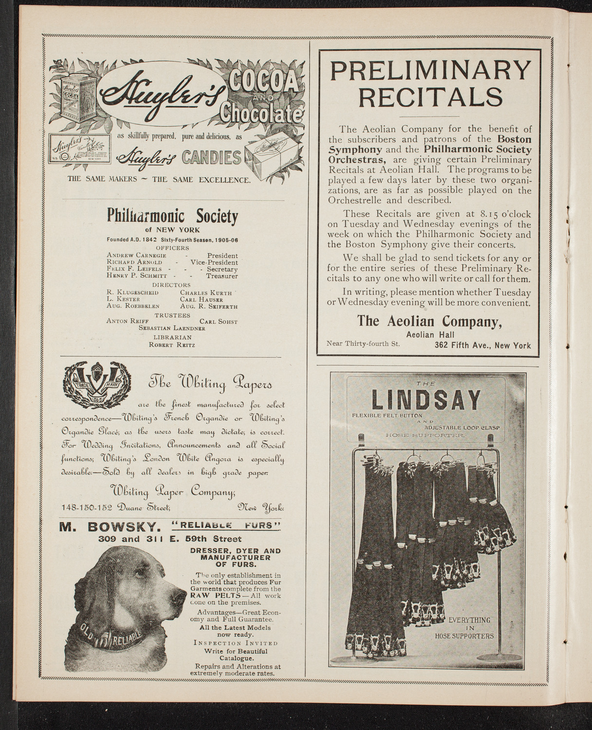 Symphony Concert for Young People, December 16, 1905, program page 6