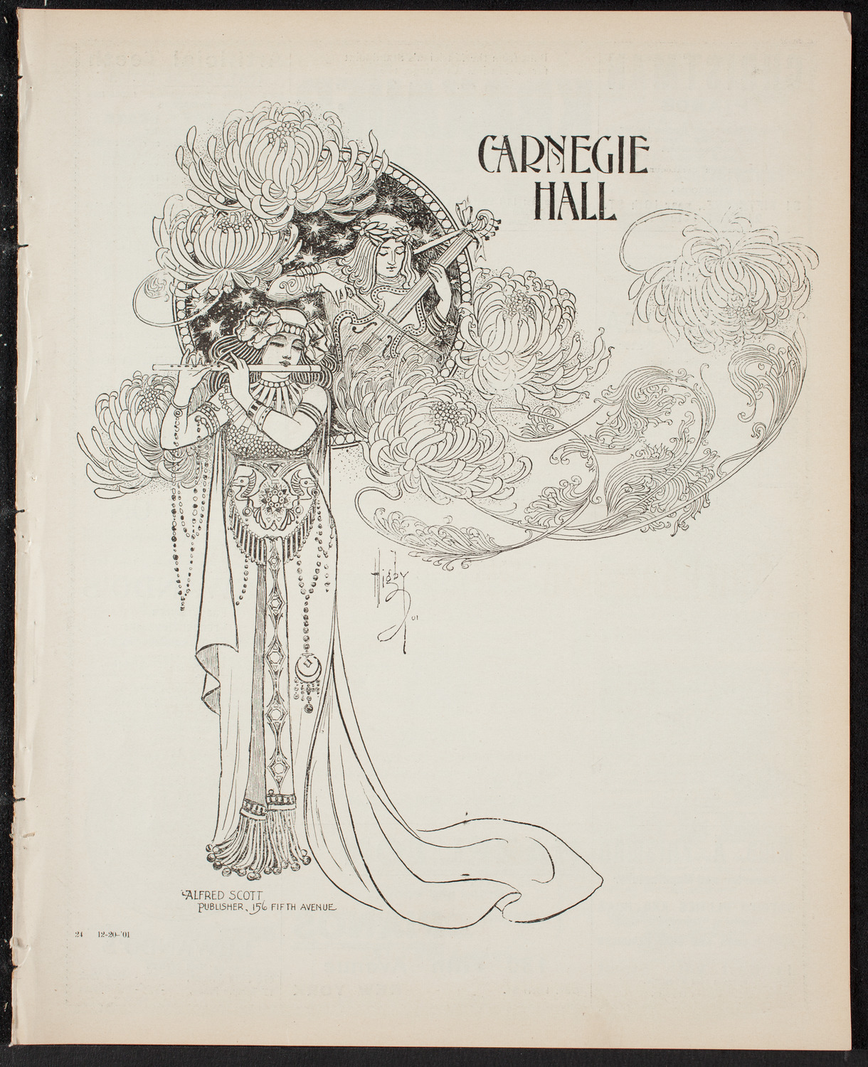 New York Philharmonic, December 20, 1901, program page 1