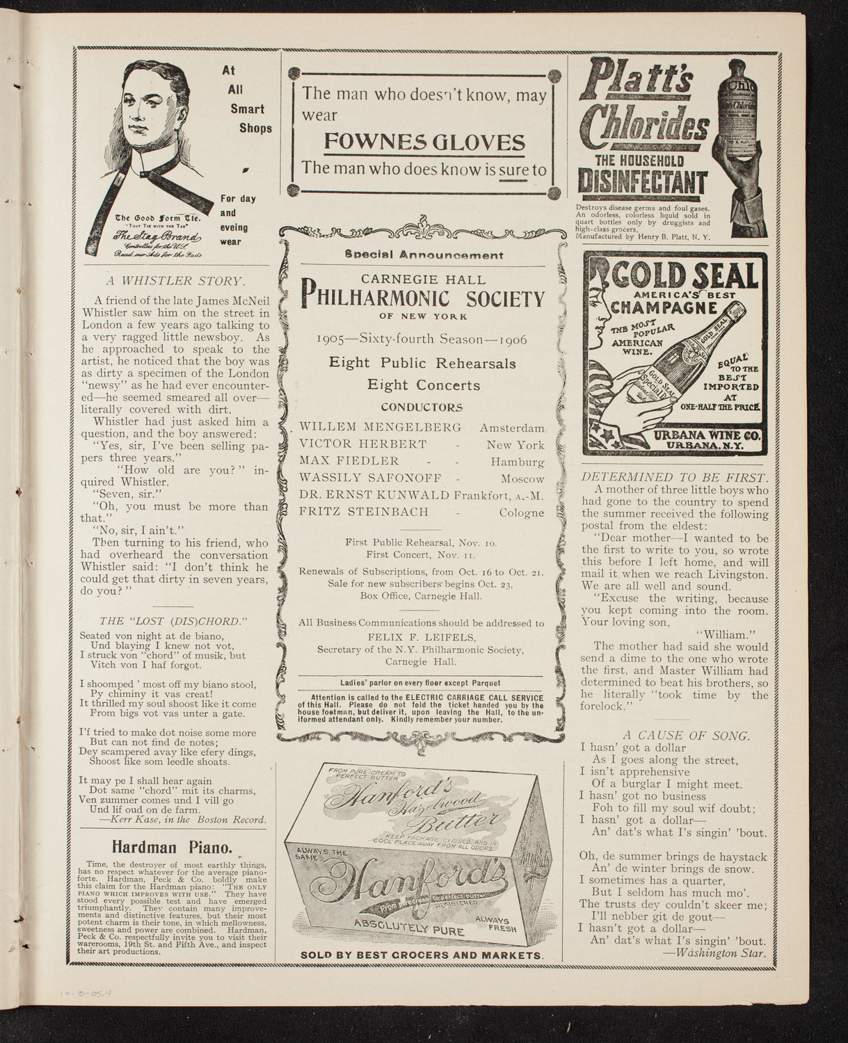 Knights of Columbus Discovery Day Celebration, October 8, 1905, program page 9