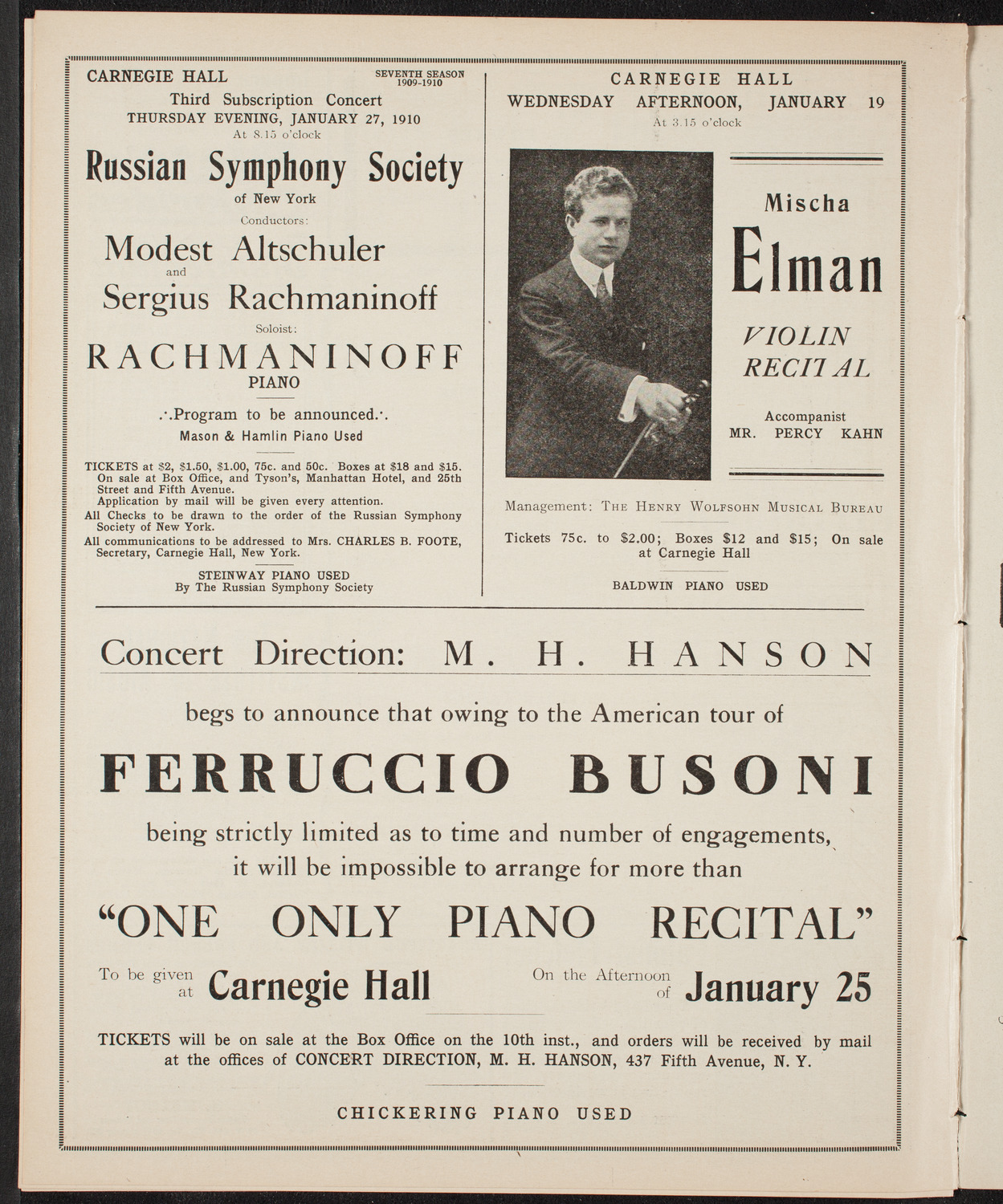 Christmas Play Association, January 7, 1910, program page 10