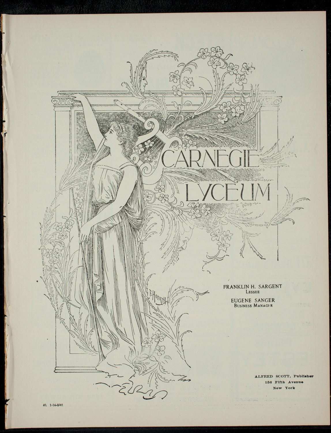 The Children's Theatre, January 14, 1901, program page 1