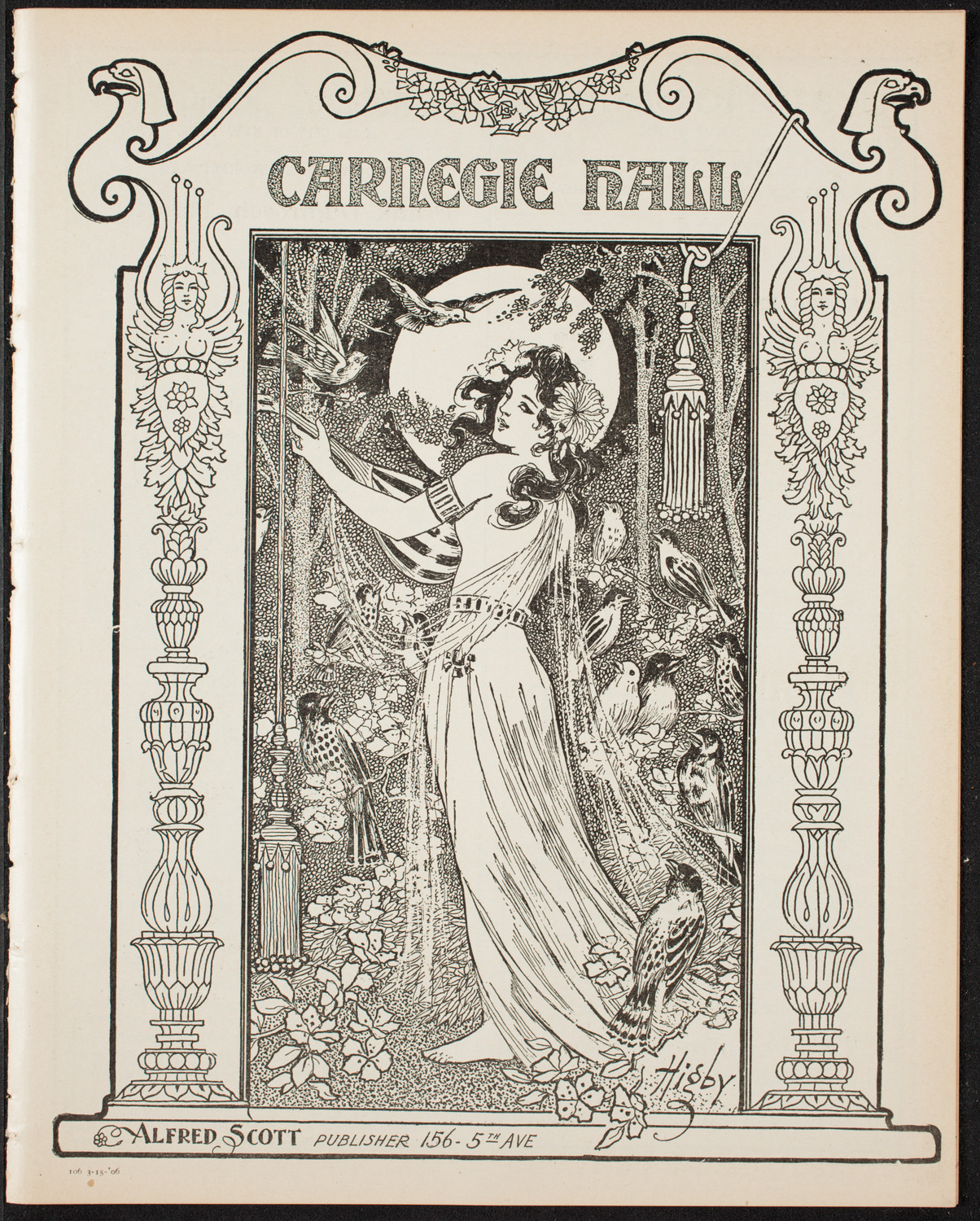 Boston Symphony Orchestra, March 15, 1906, program page 1