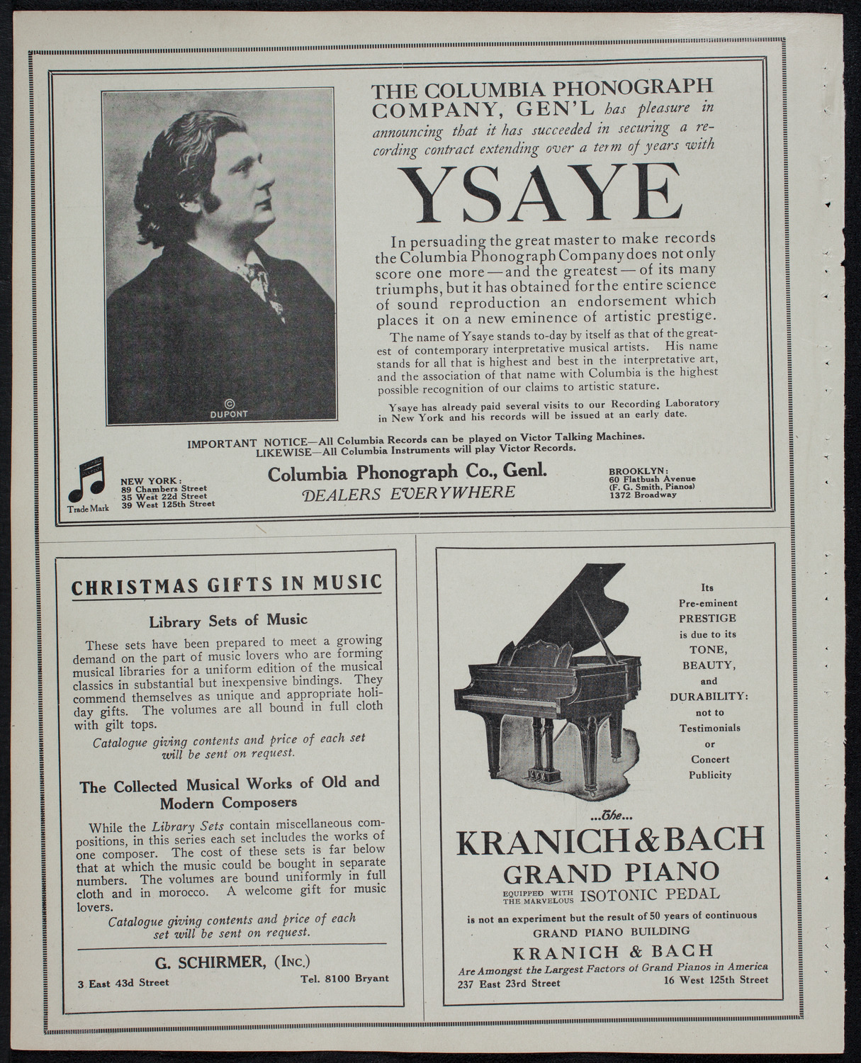 Marcella Sembrich, Soprano, January 2, 1913, program page 6