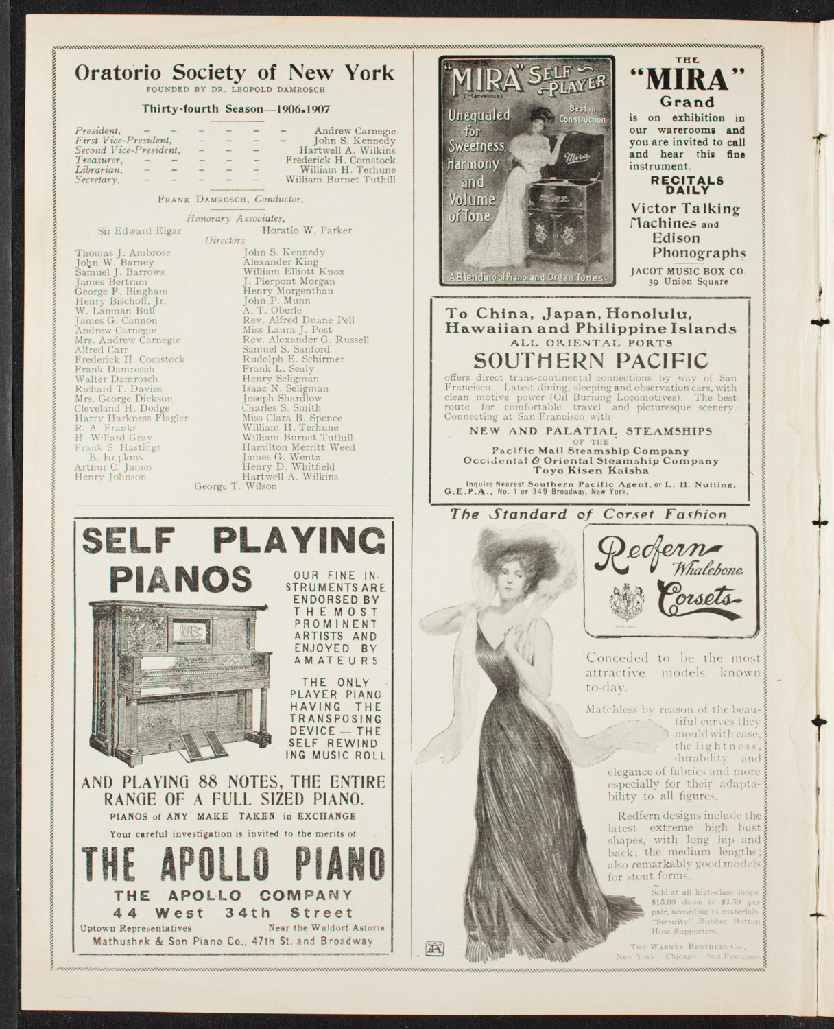 National Arbitration and Peace Congress: Choral Service, April 14, 1907, program page 2