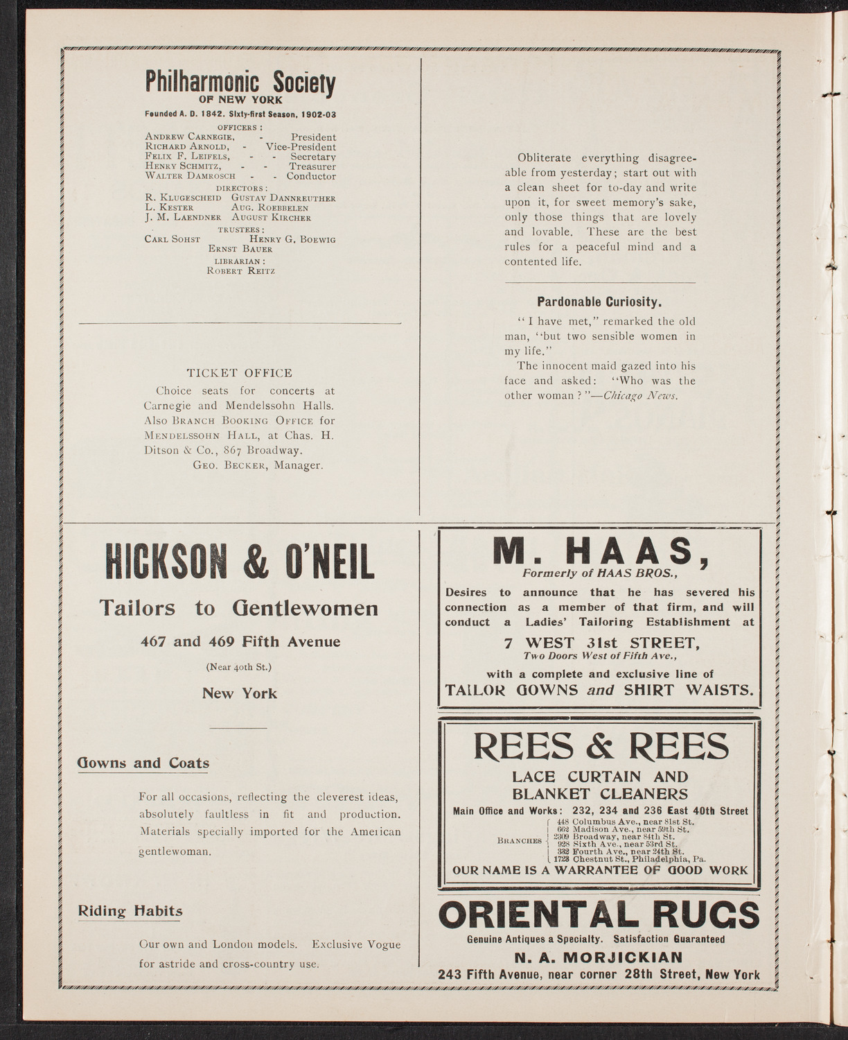 Graduation: College of the City of New York, June 18, 1903, program page 8