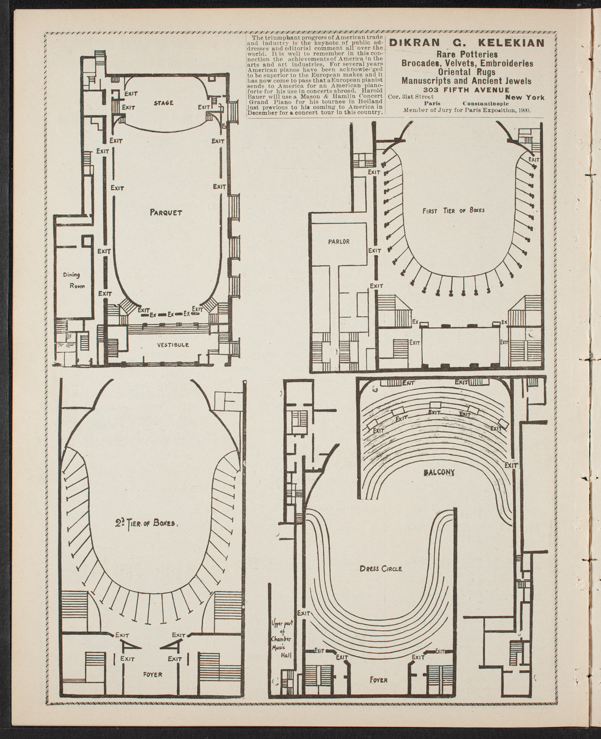 Florizel Reuter with Lucy Gates, February 8, 1902, program page 4