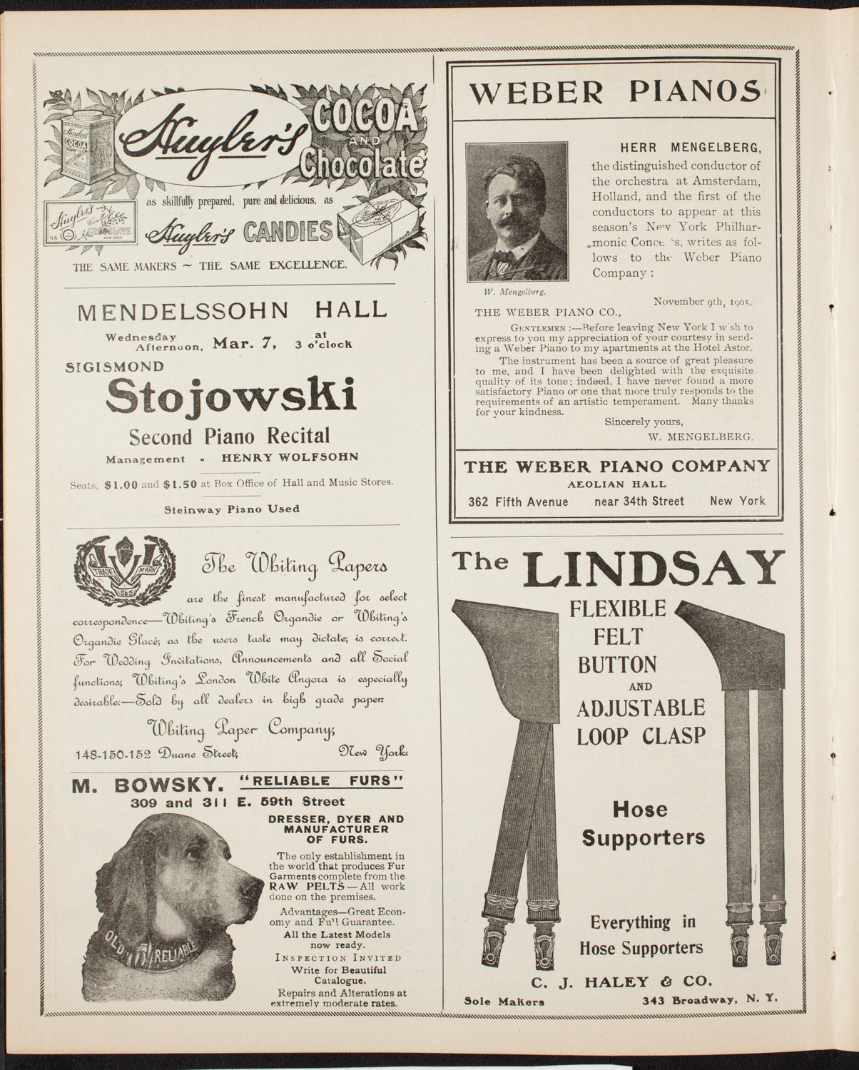 Elmendorf Lecture: Egypt, March 4, 1906, program page 6