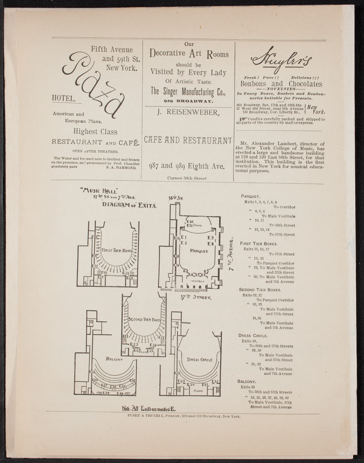 Rutgers Female College of the City of New York, May 19, 1892, program page 8