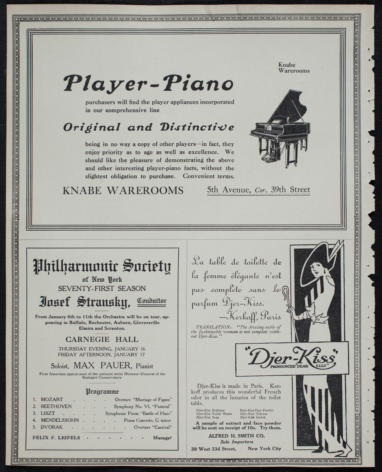 Boston Symphony Orchestra, January 11, 1913, program page 12