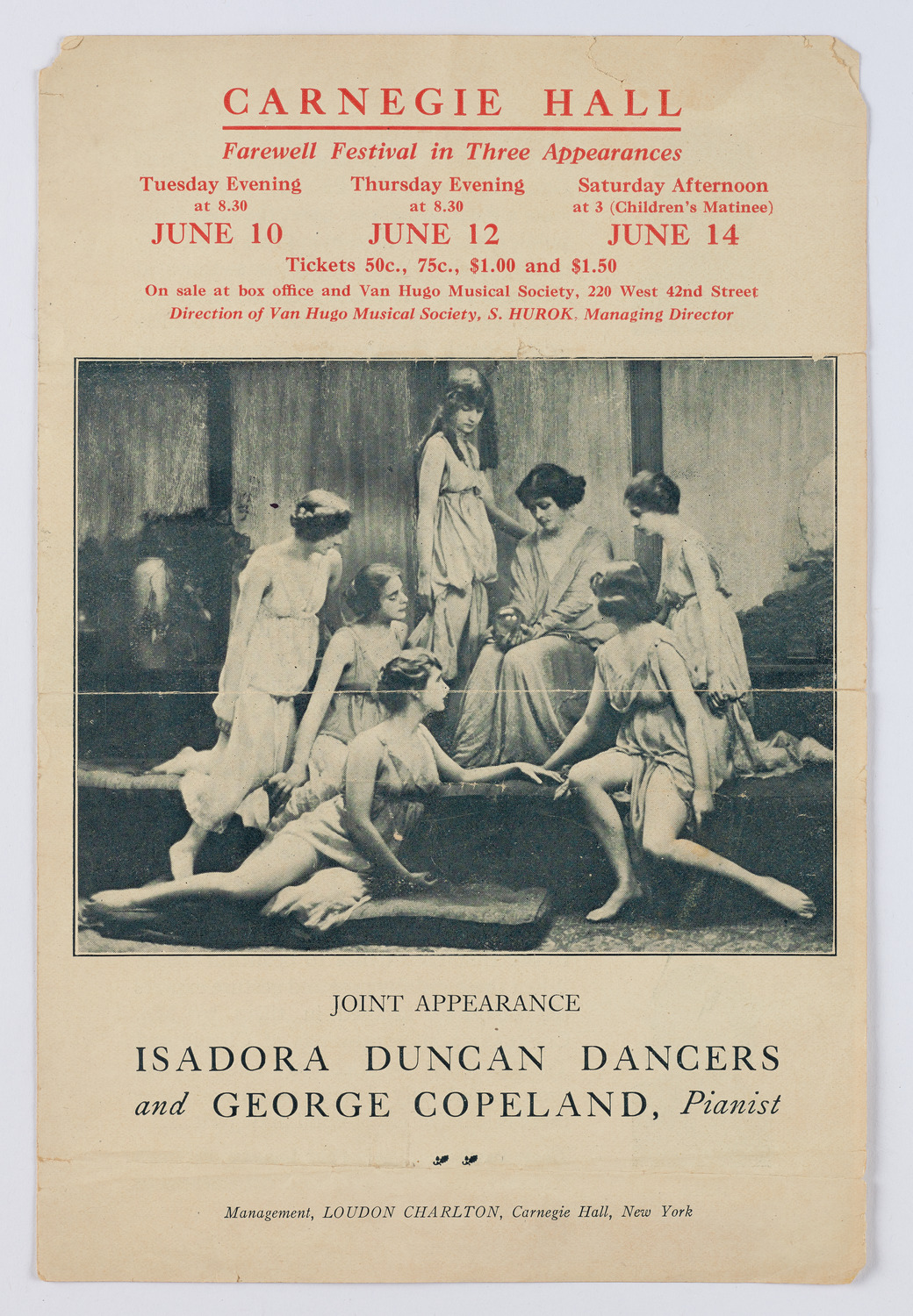 Isadora Duncan Dancers, June 1919