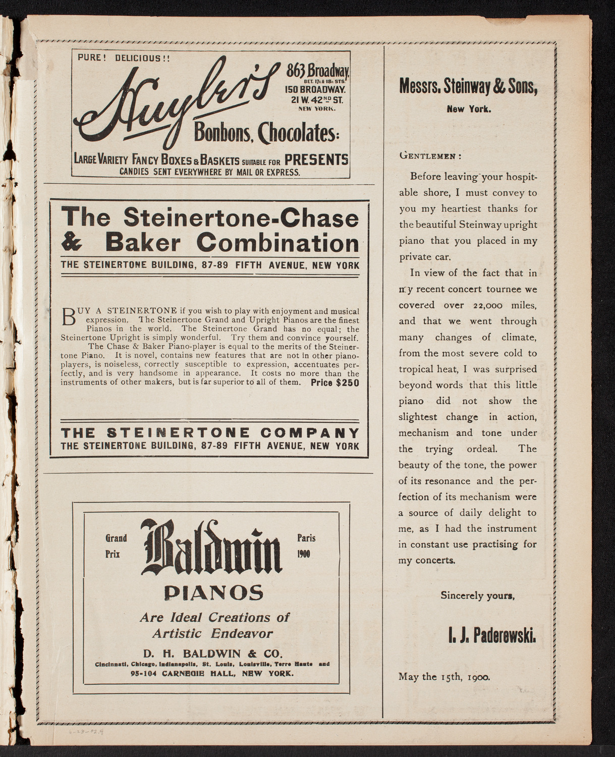 Graduation: College of St. Francis Xavier, June 23, 1902, program page 7