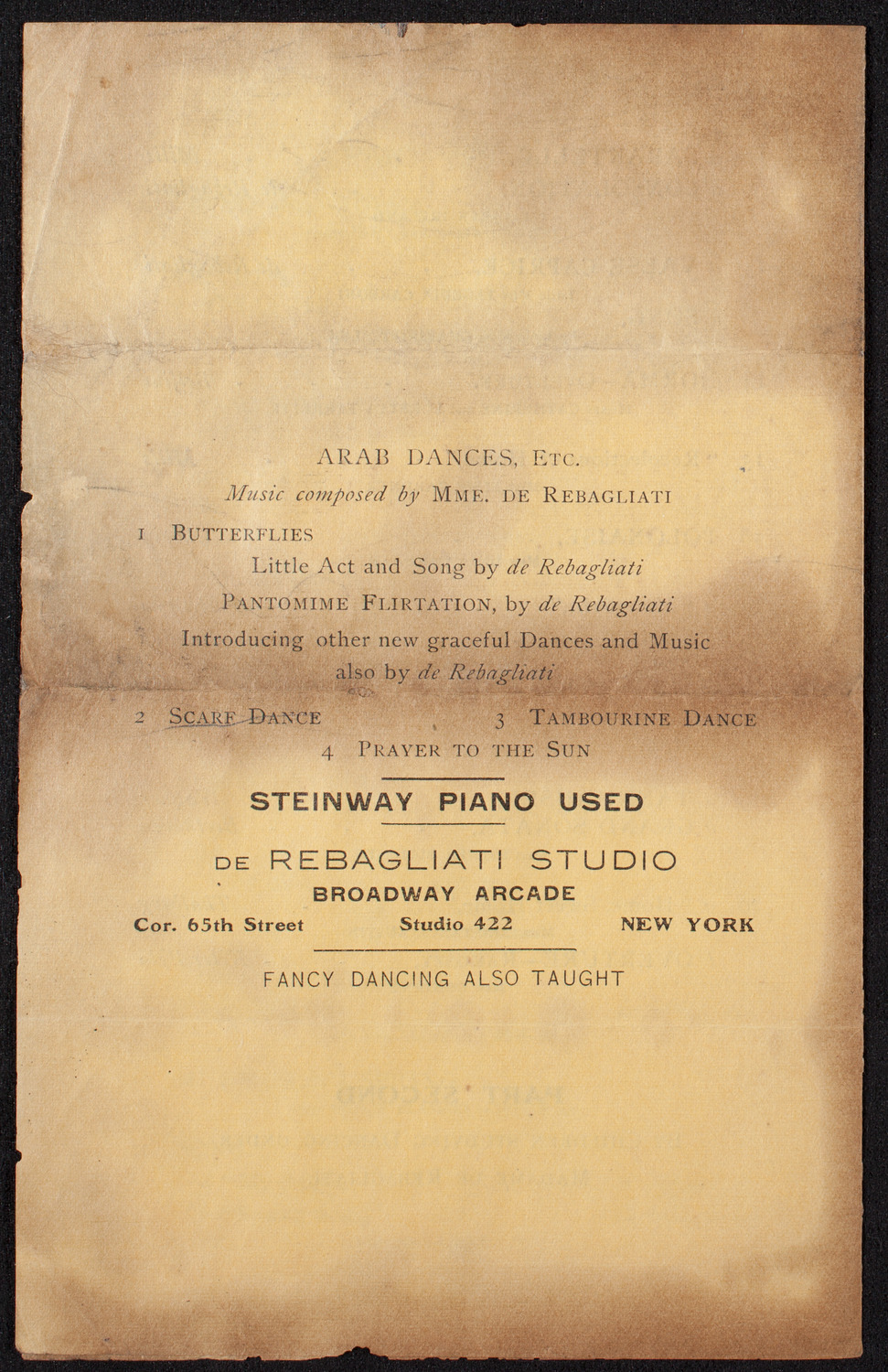 Students of Madame G. H. de Rebagliati, May 4, 1908, program page 4