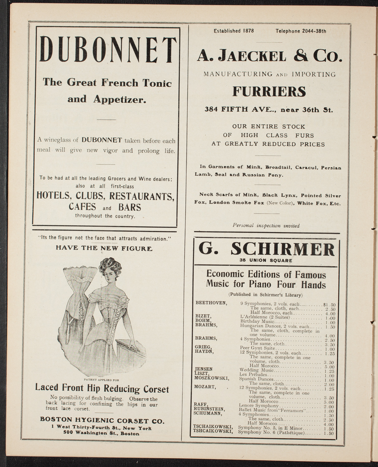 Russian Symphony Society of New York, February 13, 1908, program page 8