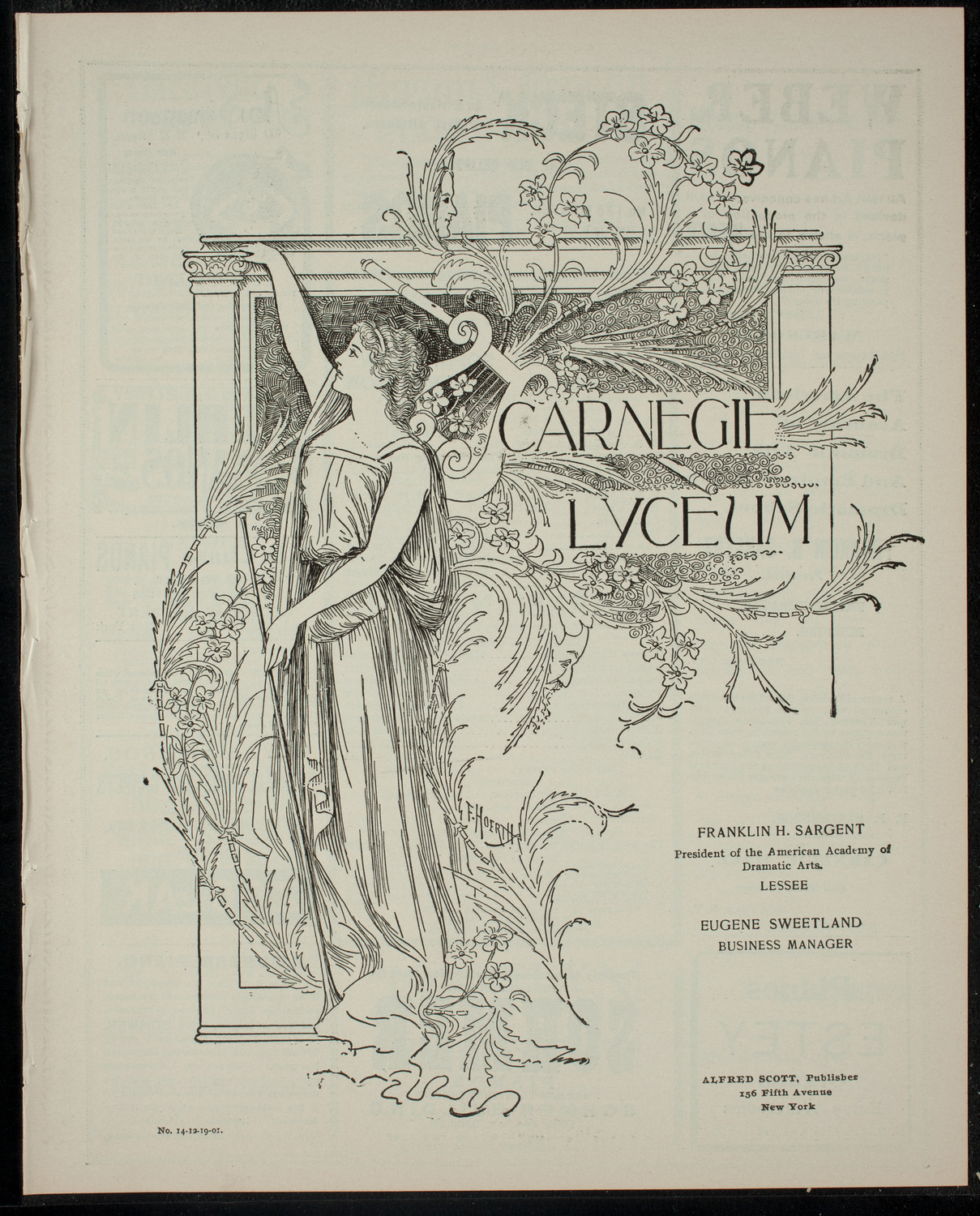 Columbia Sophomore Dramatic Association: The 1904 Sophomore Show, December 20, 1901, program page 1