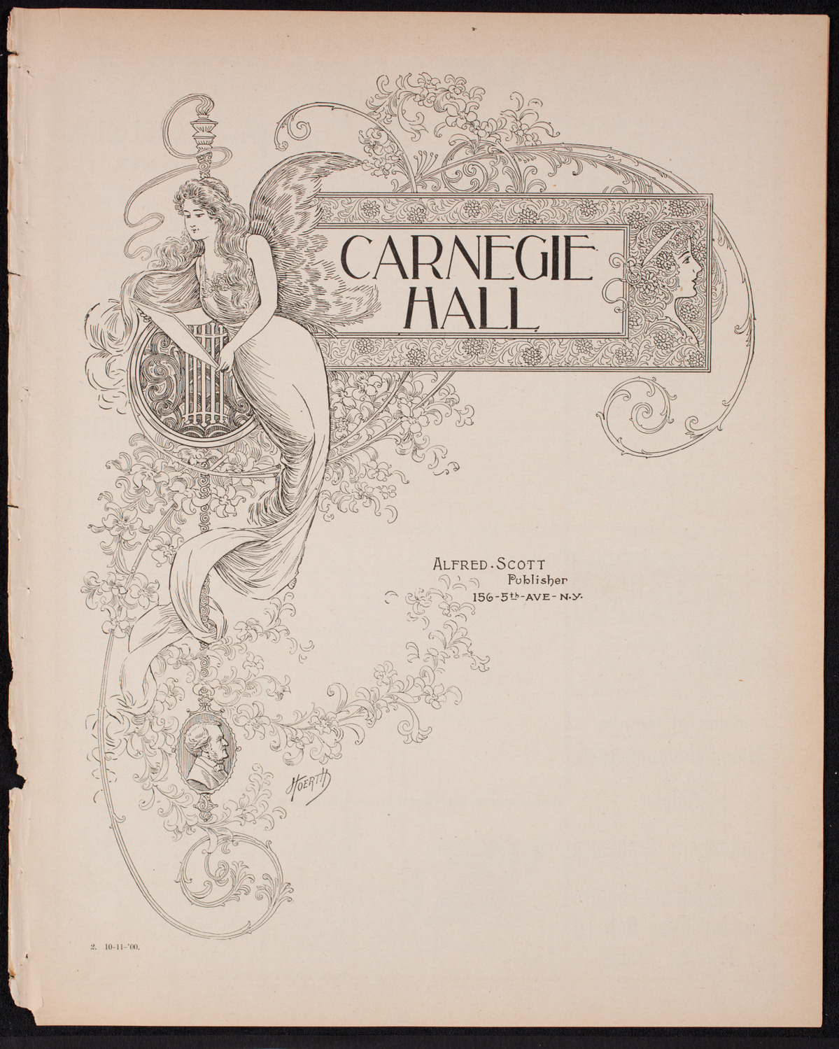 Ernestine Schumann-Heink, Mezzo-Soprano, and Leonora Jackson, Violin, October 11, 1900, program page 1