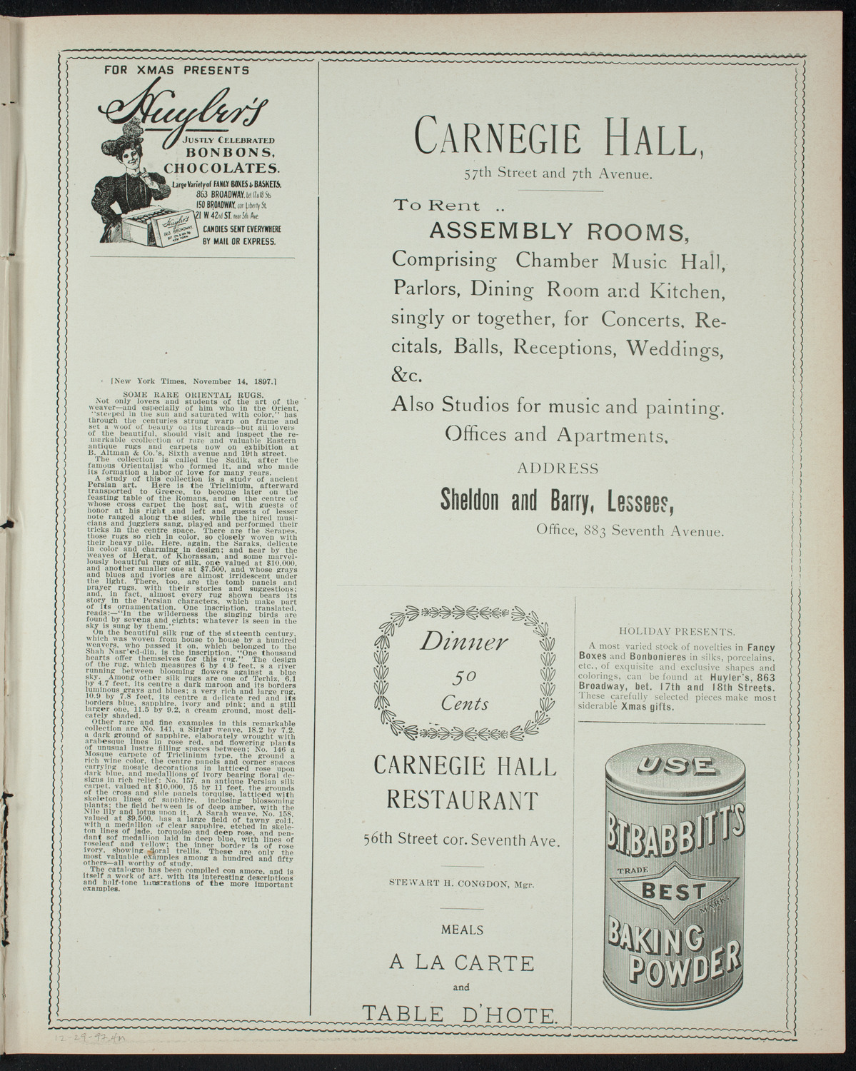 Powers-Mannes Wednesday Morning Musicale, December 29, 1897, program page 7