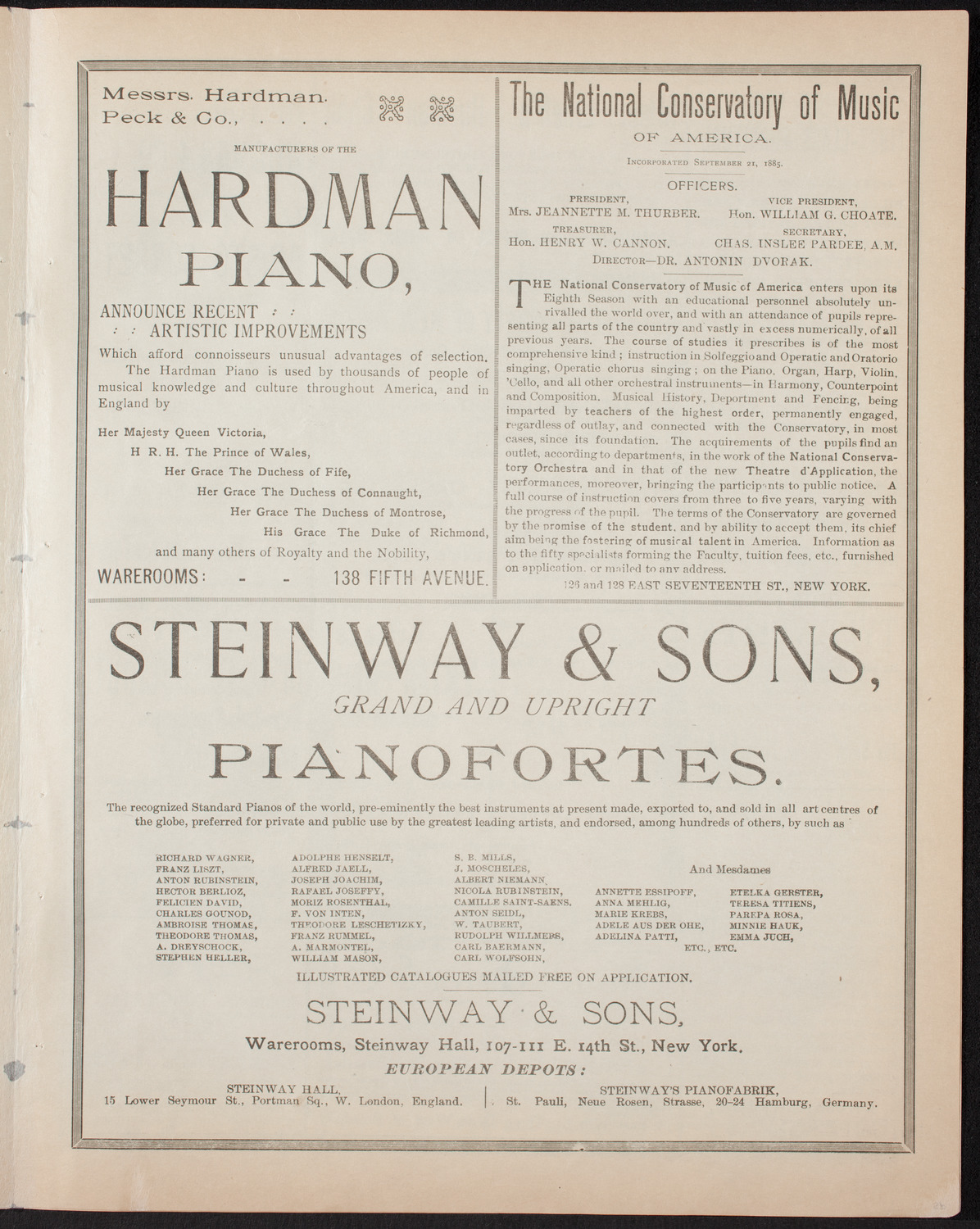 New York Symphony Orchestra: Grand Wagner Matinee, March 2, 1893, program page 5