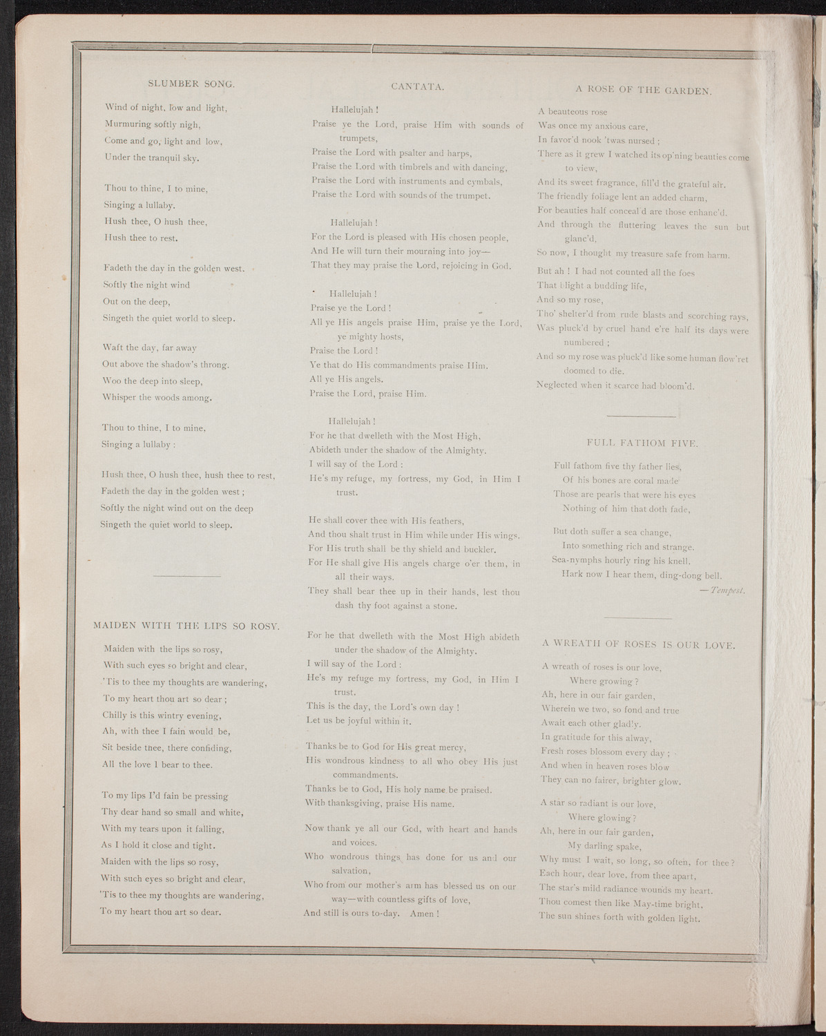 Metropolitan Musical Society, January 10, 1893, program page 4