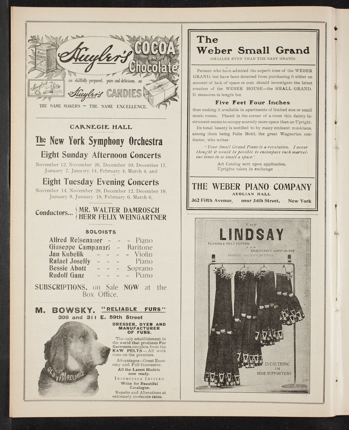 Emma Calvé, Soprano, and Her Company with the New York Symphony Orchestra, November 4, 1905, program page 6