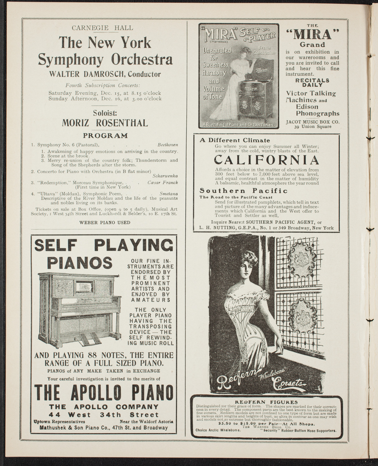 New York Banks' Glee Club, December 11, 1906, program page 2